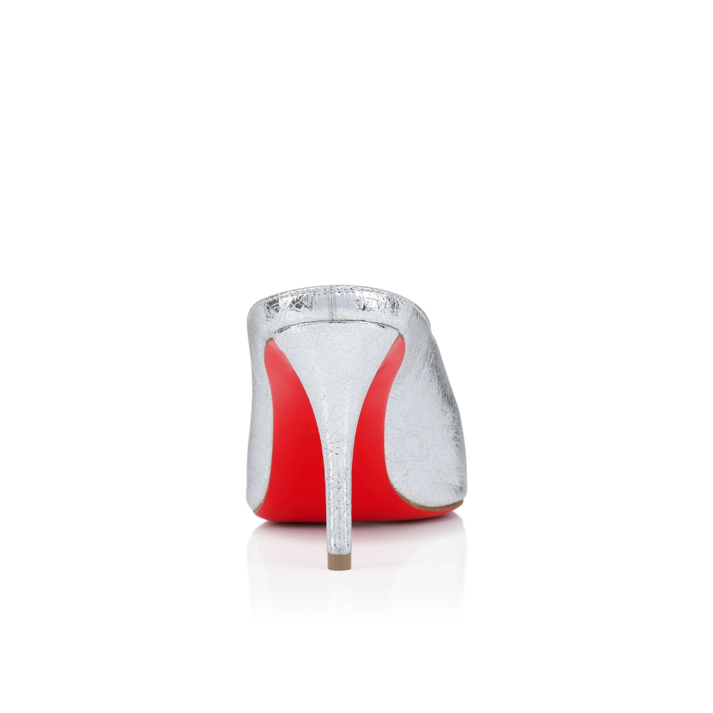 Christian Louboutin Miss Z Slimimule 80 Silver Backless Slide Mule Heel Pump 39 Size US 9 / IT 39 - 15 Thumbnail