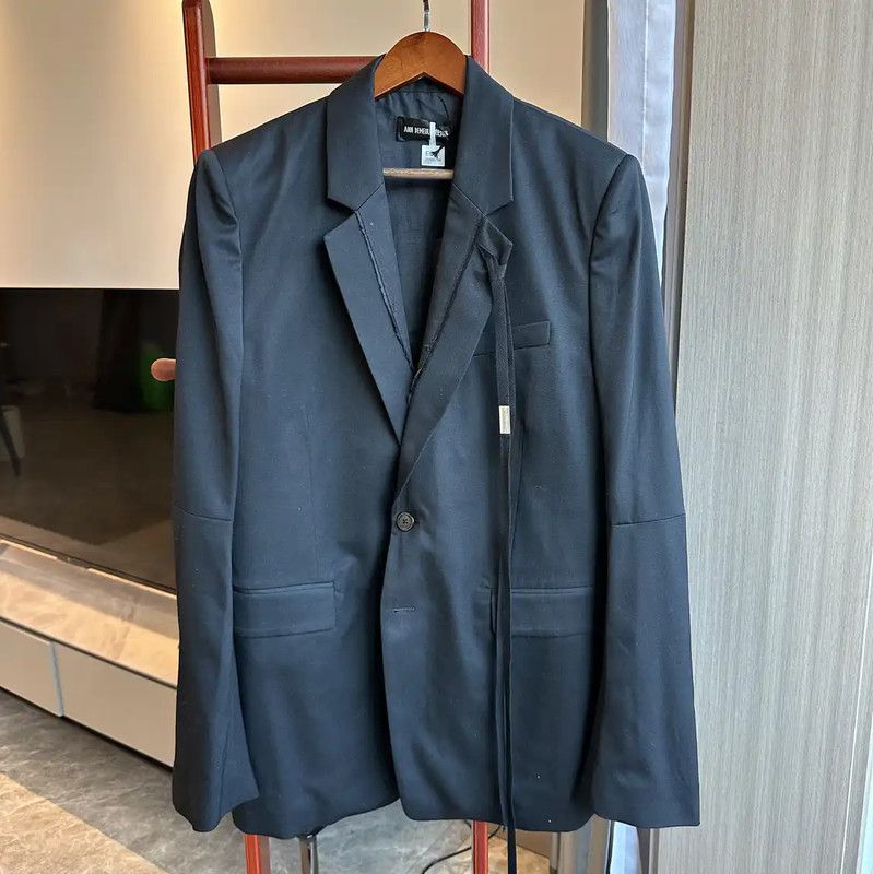 Ann Demeulemeester Ann Demeulemeester Men's Black Cotton Jacket 0089 Size US L / EU 52-54 / 3 - 1 Thumbnail