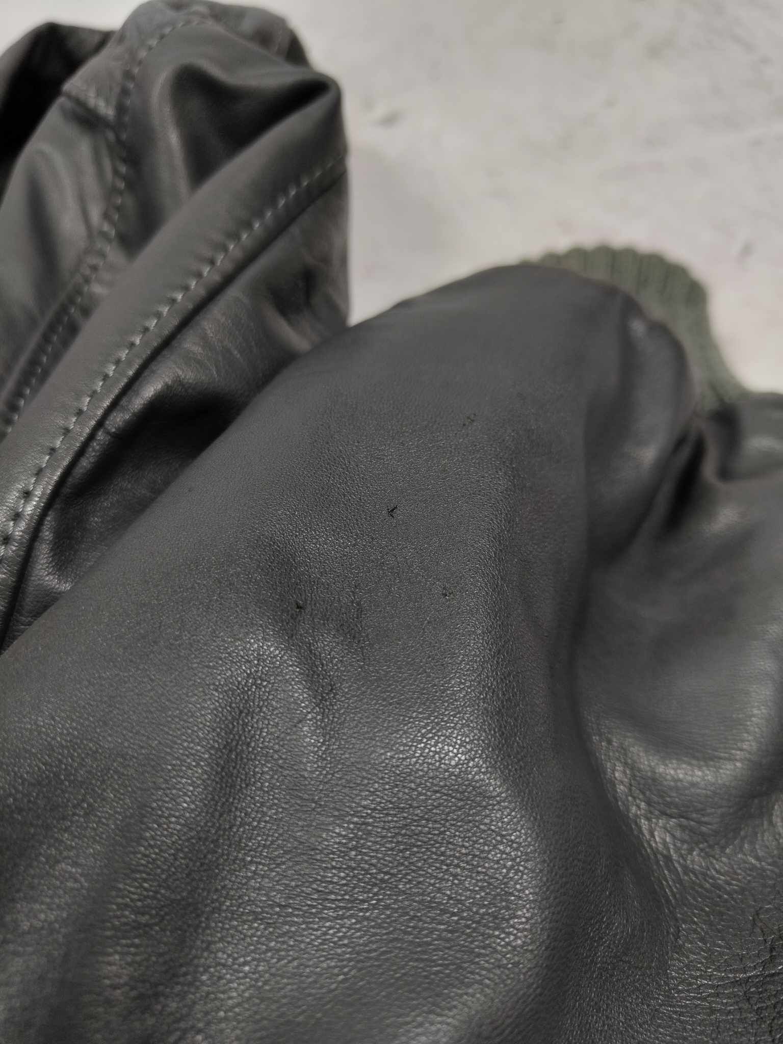 Marithe + Francois Girbaud 80s Vintage Marithé + François Girbaud Leather Bomber Jacket Size US XL / EU 56 / 4 - 10 Thumbnail