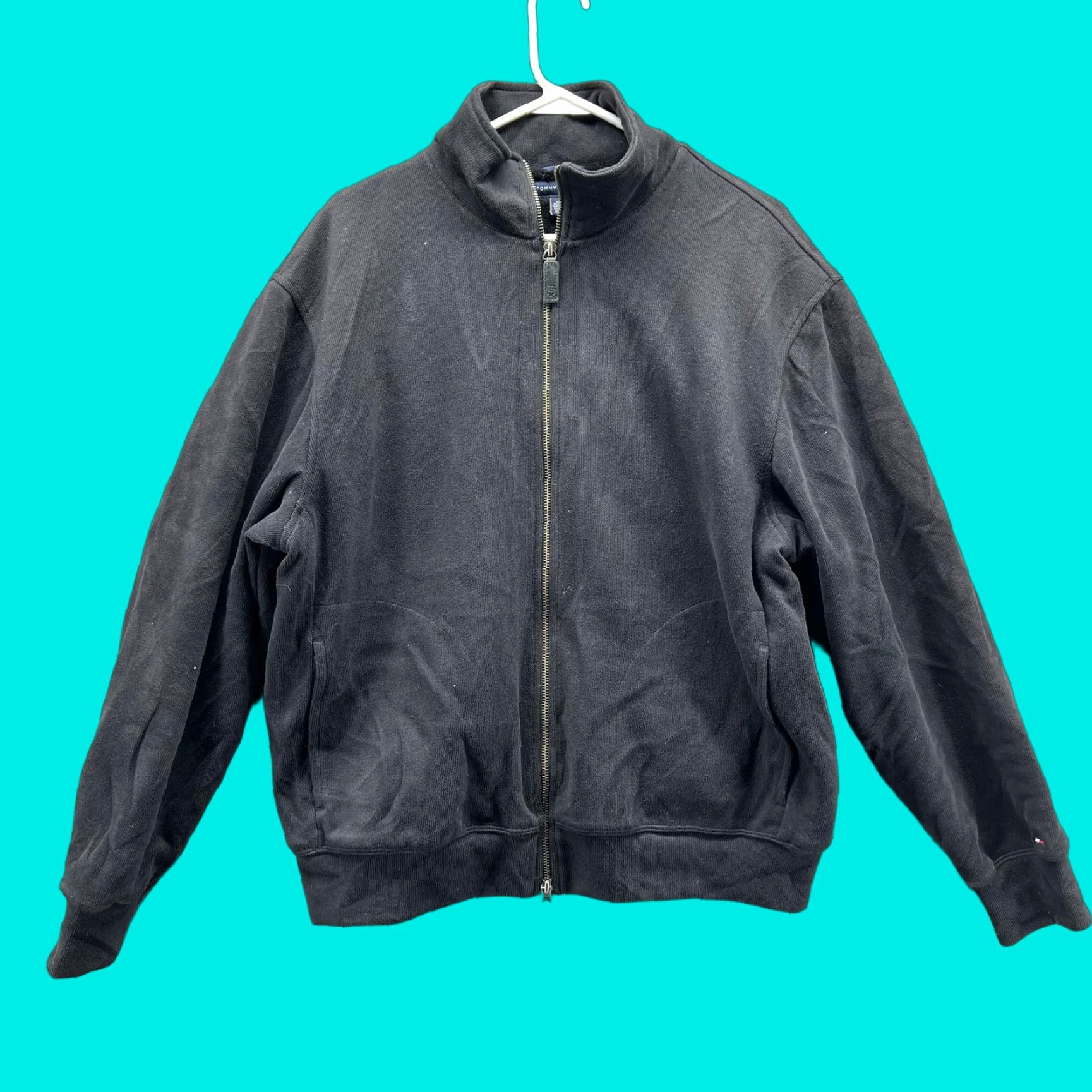 Tommy Hilfiger Tommy Hilfiger Jacket Mens Medium Black Fleece Lined Bomber Full Zip Casual Size US M / EU 48-50 / 2 - 1 Thumbnail