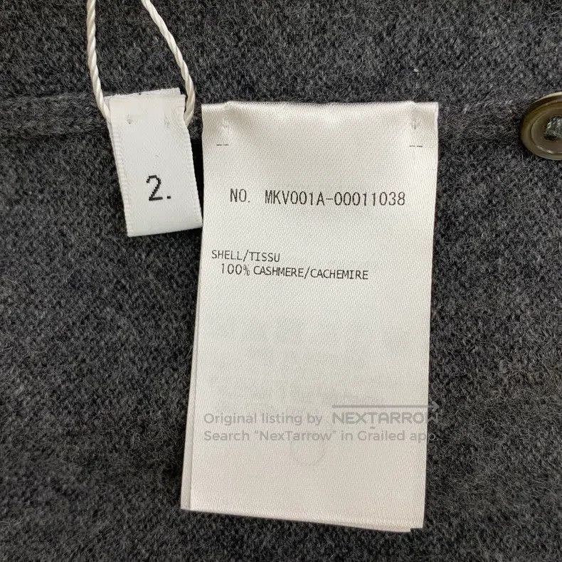 Thom Browne Thom Browne Classic dark gray four-row goat cashmere V-nec Size US M / EU 48-50 / 2 - 6 Thumbnail