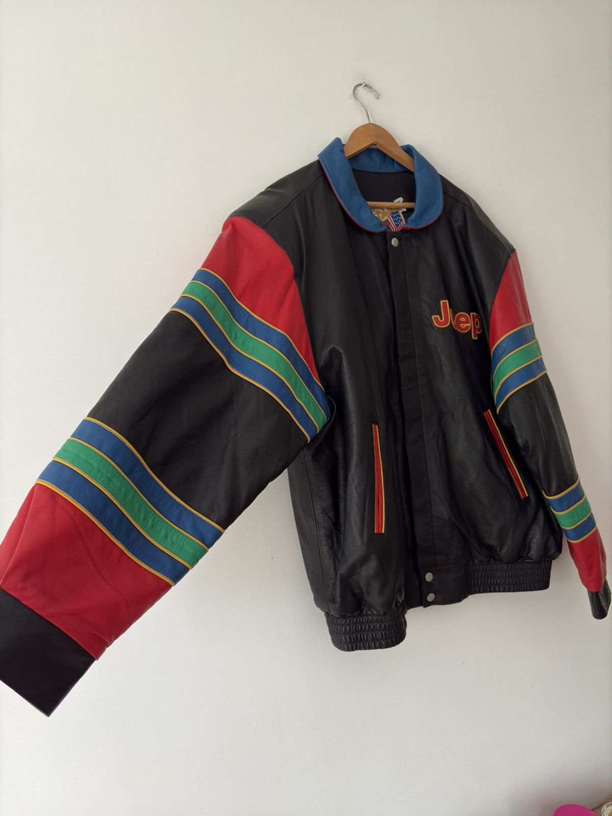 Designer × Jeff Hamilton × Vintage Jeff Hamilton Jeep Limited Edition Leather Jacket XL Size US XL / EU 56 / 4 - 7 Thumbnail