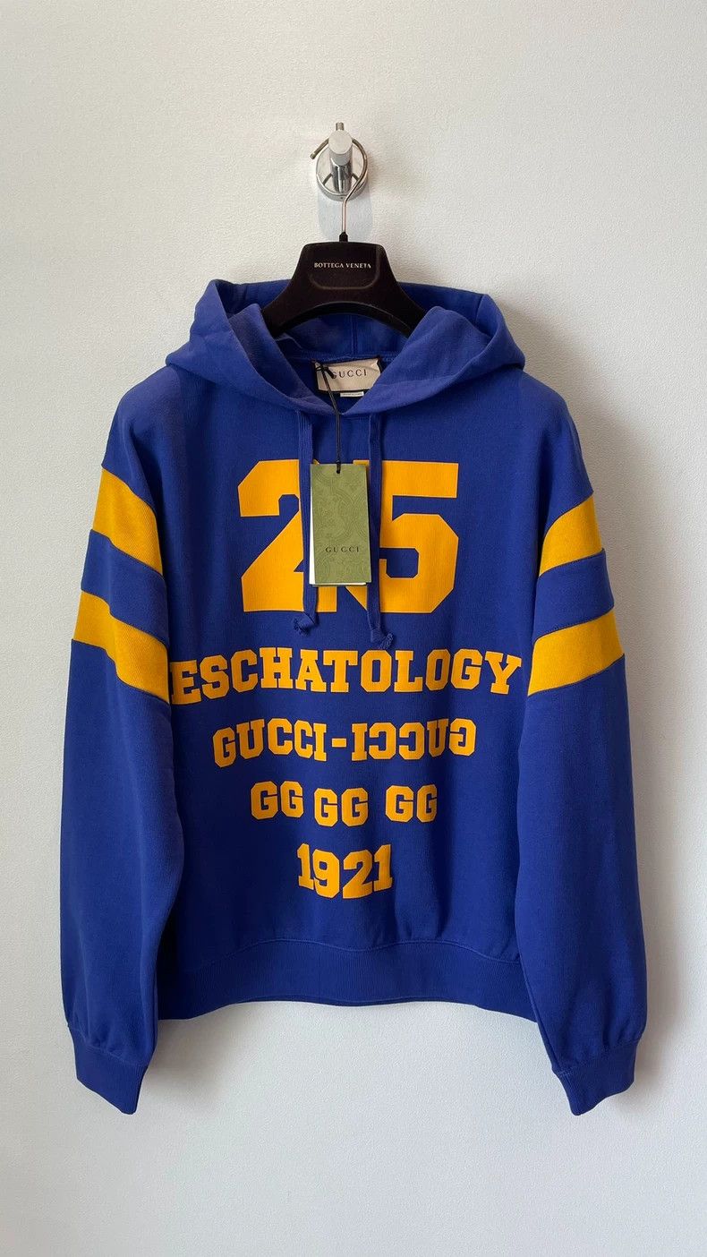Gucci Gucci Unisex Blue Striped Hoodie Size US XS / EU 42 / 0 - 1 Thumbnail