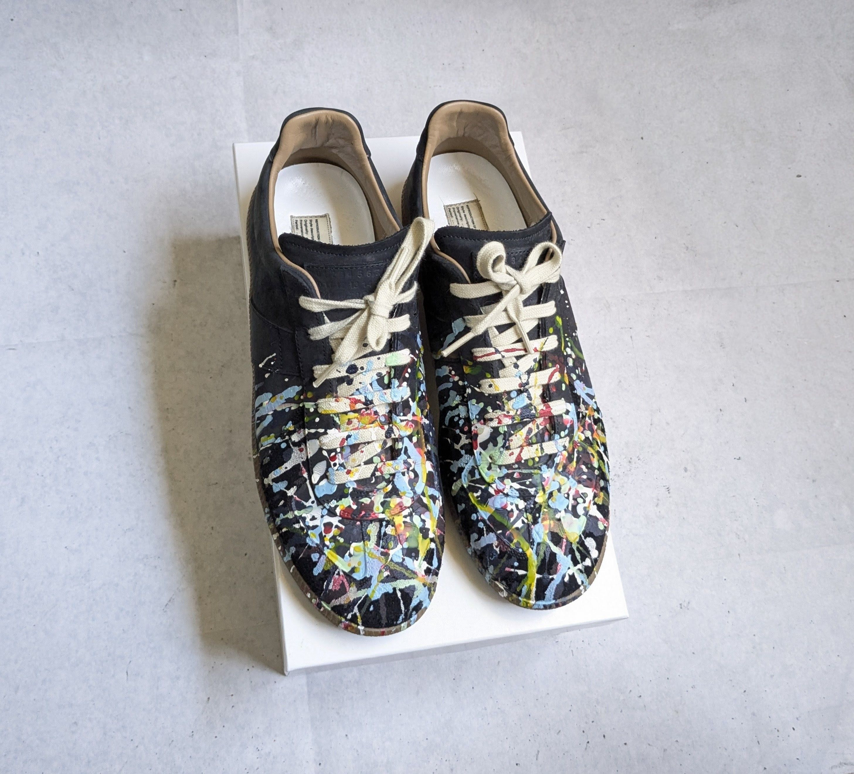 Maison Margiela Replica GAT Black Paint Splatter 11.5 44.5