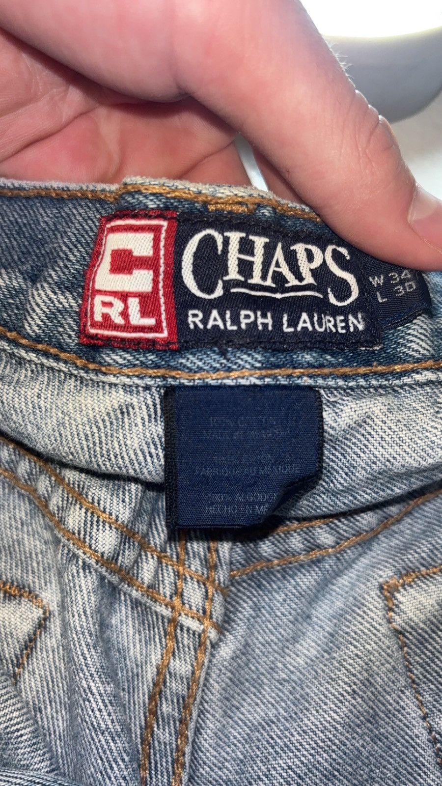 Chaps Ralph Lauren Mens Chaps Raulph Lauren Blue Jeans 34/30 Size US 34 / EU 50 - 6 Thumbnail