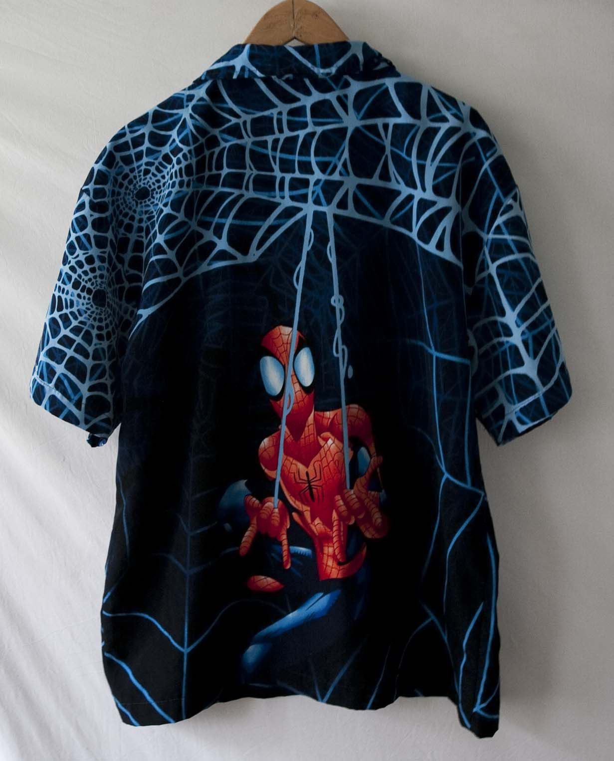 Marvel Comics Spider Man Shirt 2002 Marvel All Over Print Vtg Size M /L Size US M / EU 48-50 / 2 - 1 Thumbnail