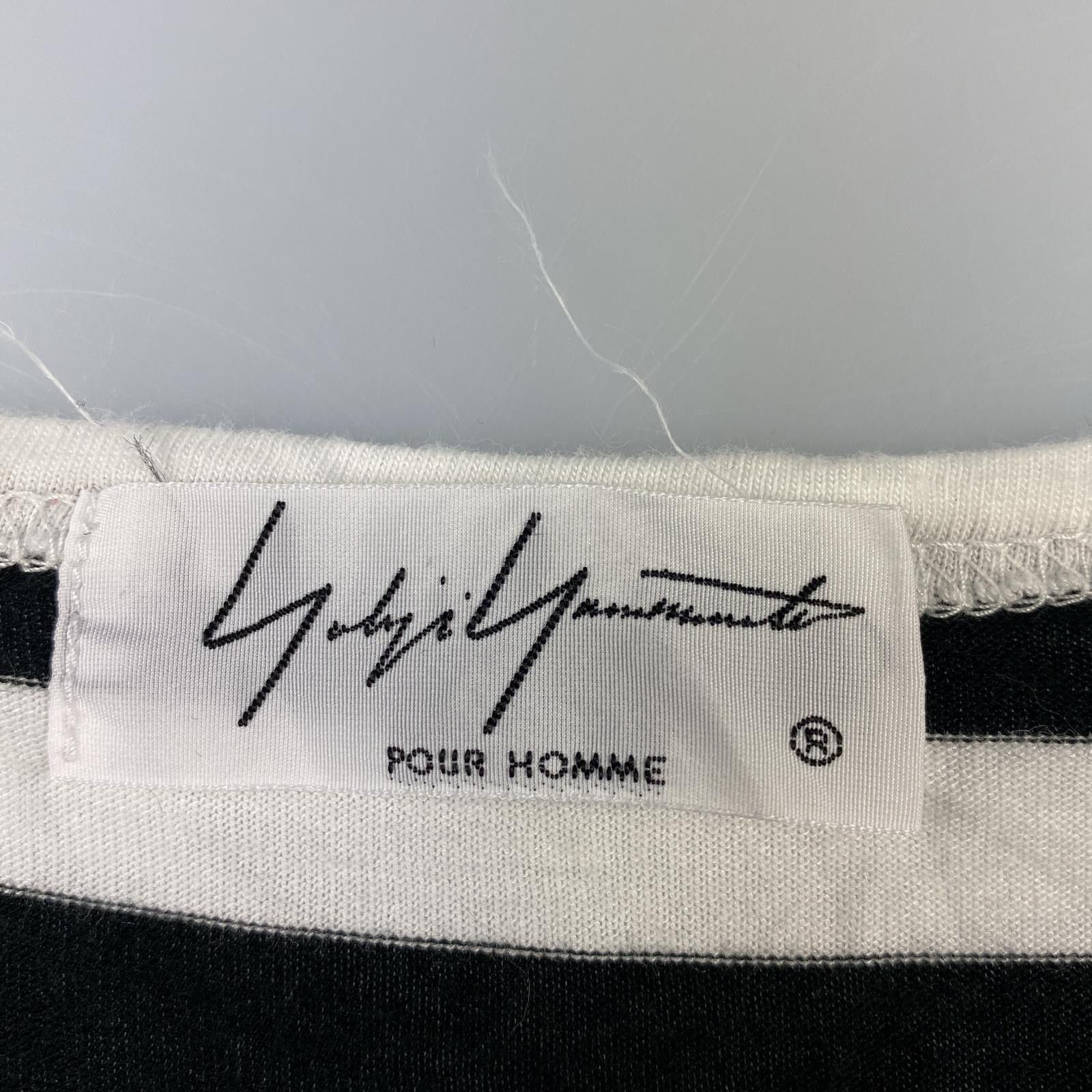 Yohji Yamamoto Yohji Yamamoto POUR HOMME BORDER/STAFF TEE Size US L / EU 52-54 / 3 - 4 Thumbnail