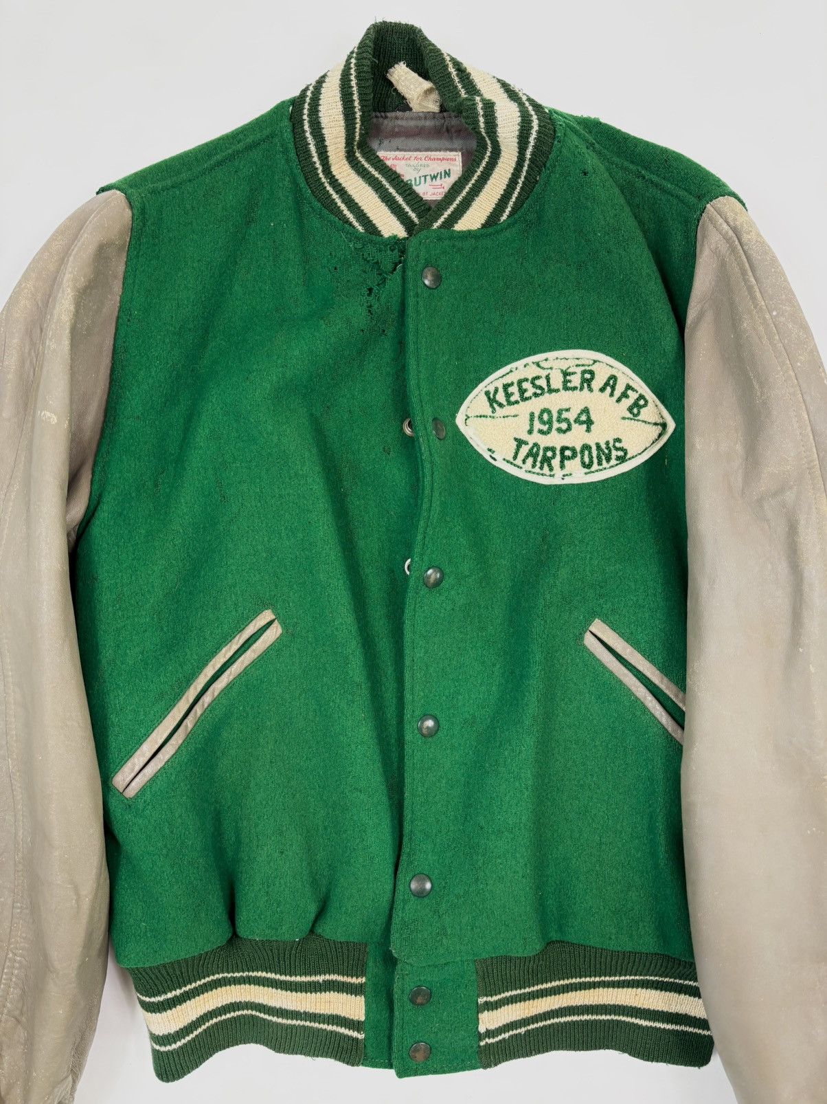Unsound Rags 1954 Butwin Keesler Varsity Letterman Bomber Jacket Size US L / EU 52-54 / 3 - 4 Thumbnail