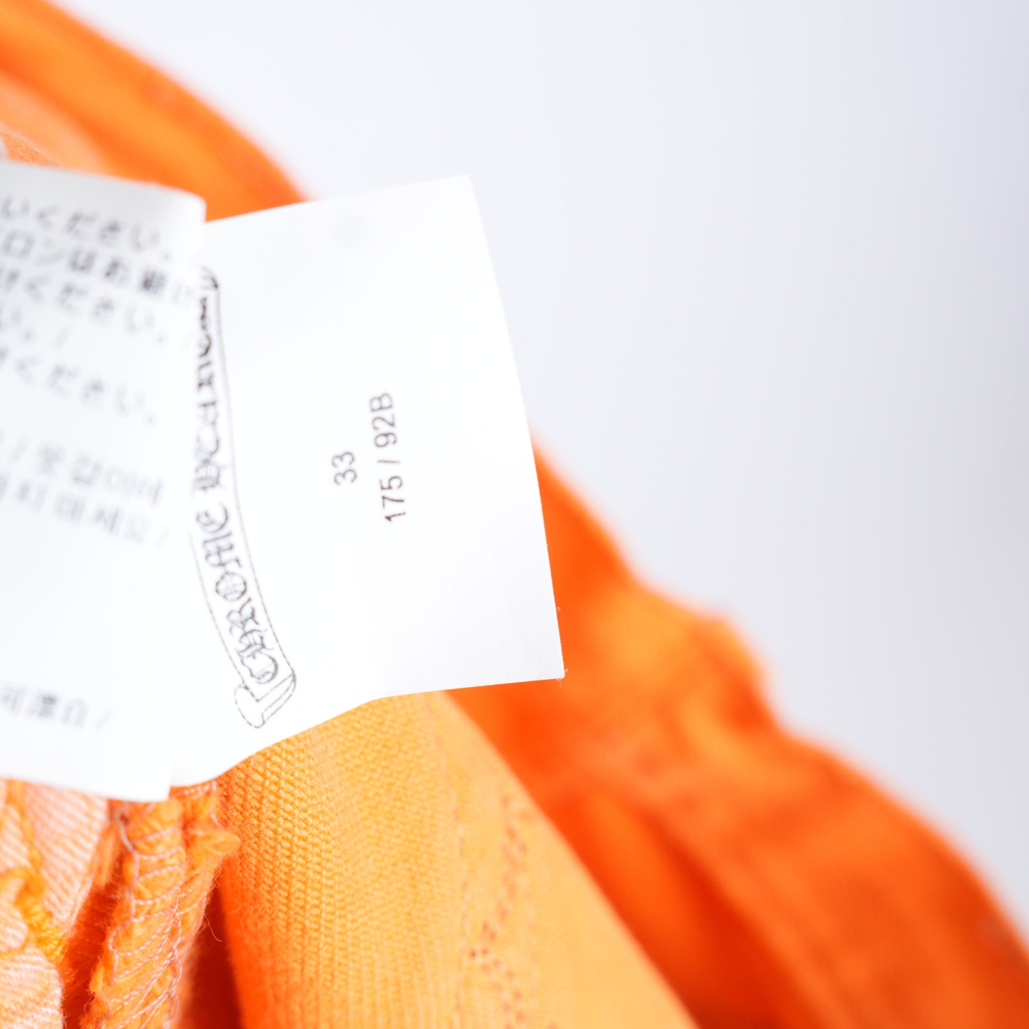 Chrome Hearts CHROME HEARTS VIRGIL ABLOH ORANGE/BLACK PATCH DENIM Size US 33 - 12 Thumbnail