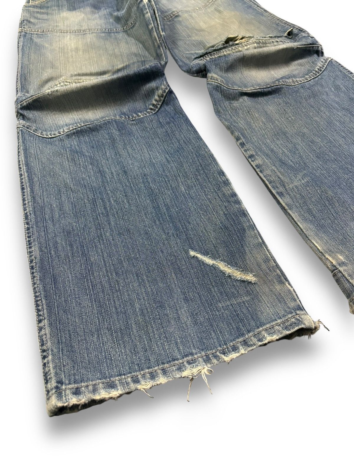 G-Star Vintage G-Star Raw Double Knee Style Mud Wash Baggy Jeans Size US 34 / EU 50 - 13 Thumbnail