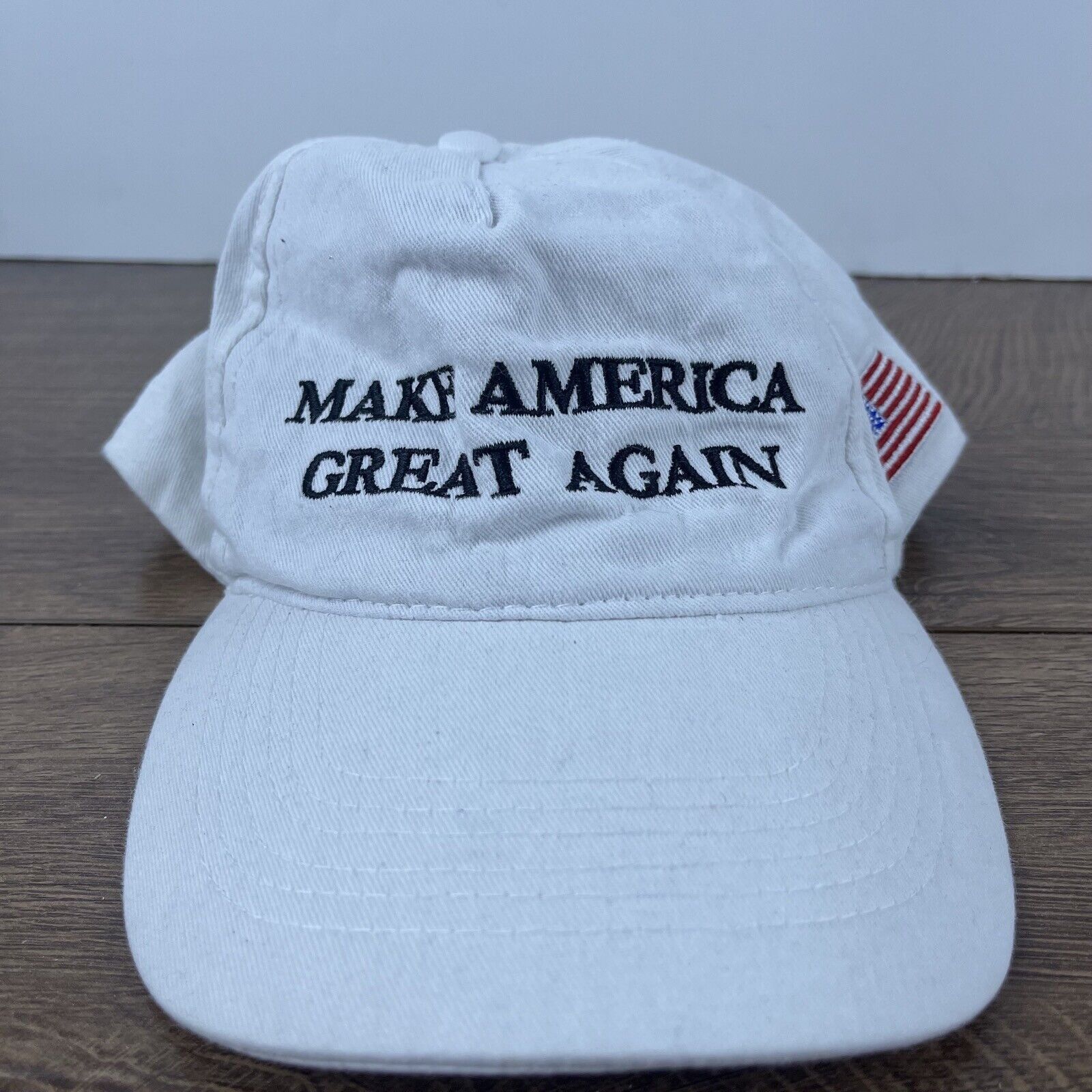 Other MAGA Hat Flag Make America Great Again Adjustable Hat White Size ONE SIZE - 3 Thumbnail
