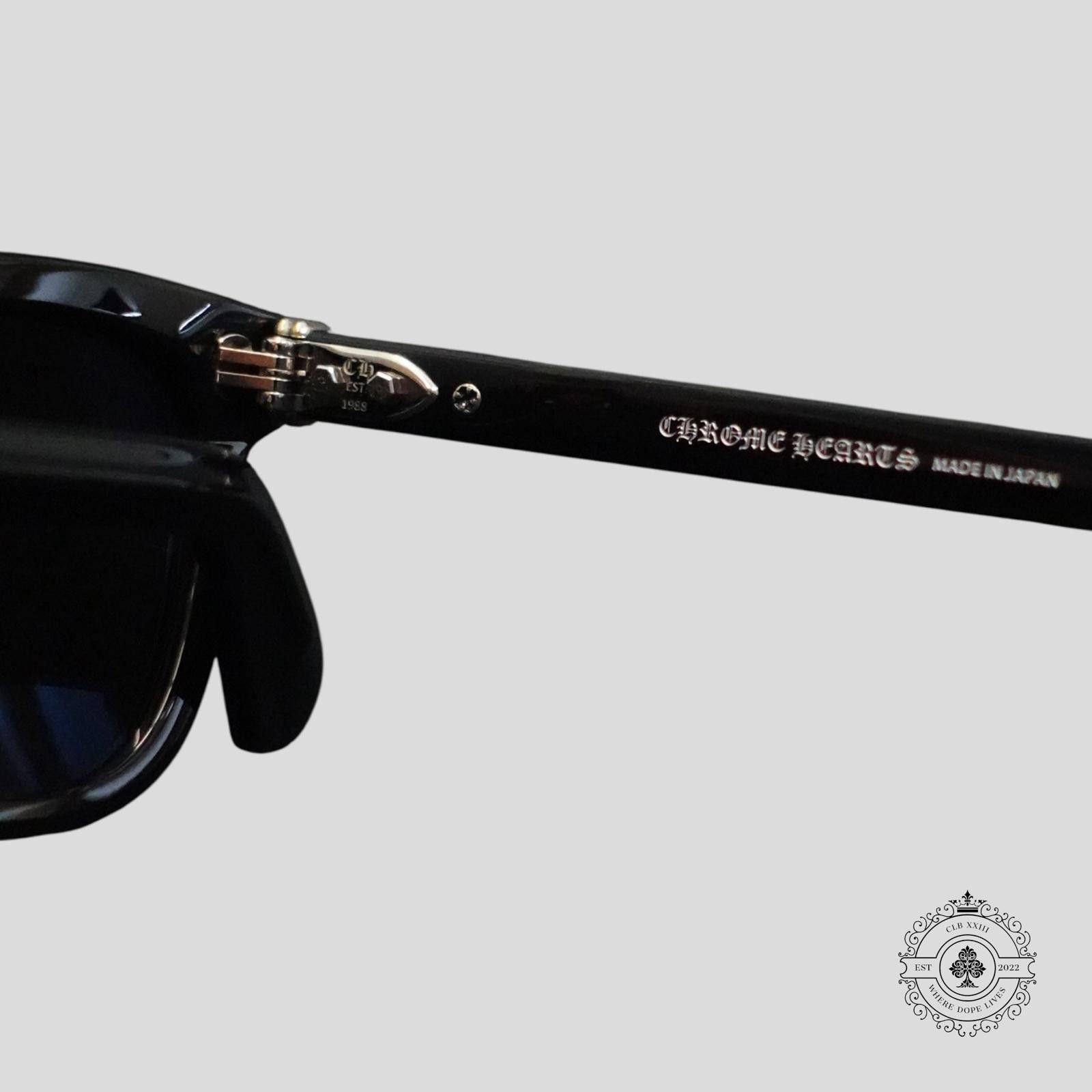 Chrome Hearts Chrome Hearts Smoke Show Glasses in Black/Silver Size ONE SIZE - 5 Thumbnail