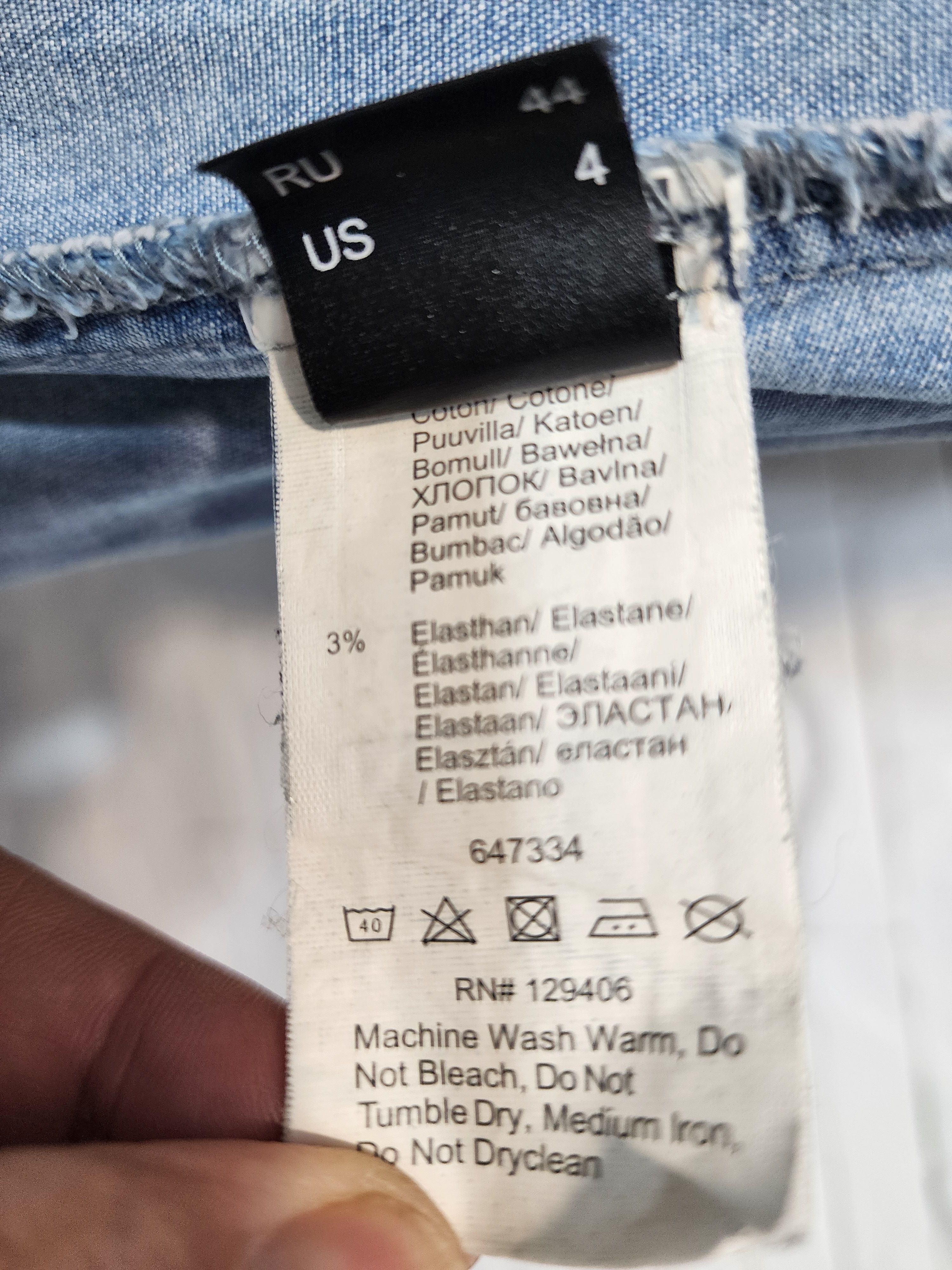 Denim & Co. Denim Women's Jumpsuit Size 32" / US 10 / IT 46 - 10 Thumbnail