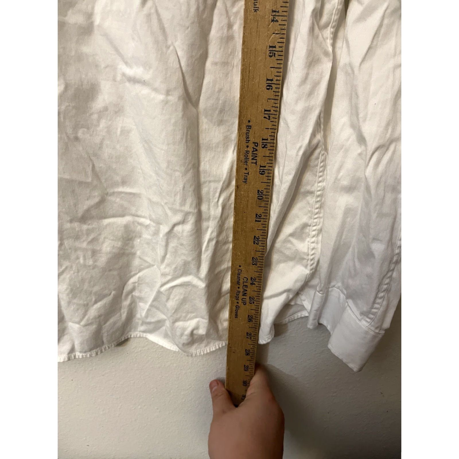 Vintage Tahari Dress Shirt White Solid Long Sleeve Size Small Regular Fit Business Formal Men Men Shirt White Tahari Stretch Collar Dress Shirt Size 36R - 5 Thumbnail