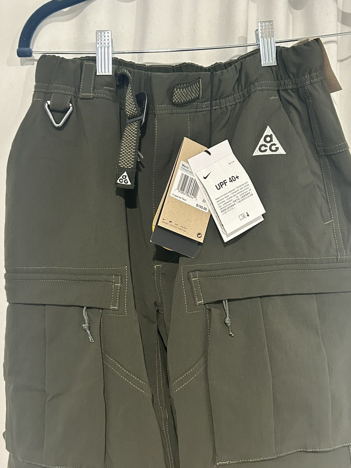 Nike × Nike ACG Nike ACG Green Woven Cargo Pants XS Size US 28 / EU 44 - 3 Thumbnail