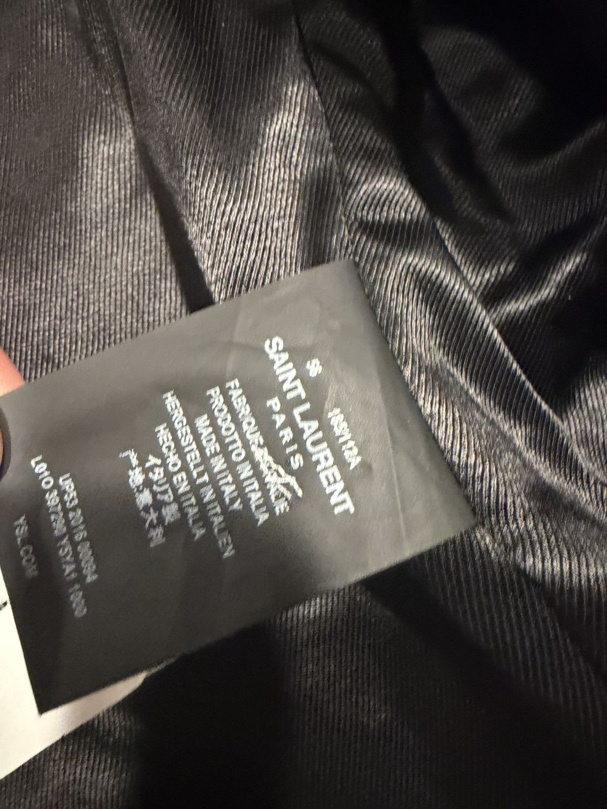 Saint Laurent Paris Saint Laurent Hedi Slimane leather jacket. 56/XL. Size US XL / EU 56 / 4 - 8 Thumbnail