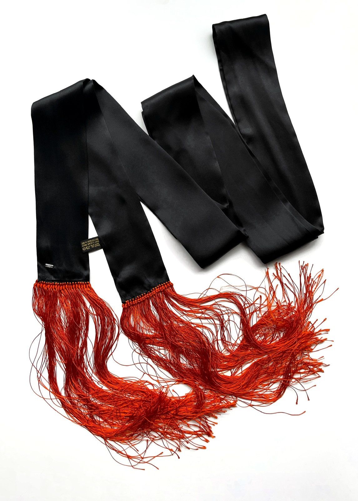 Dior Homme AW05 シルク　フリンジ　ストール　スカーフ DIOR HOMME AW05 “IN THE MORNING” SKINNY FRINGE SCARF IN ITALIAN