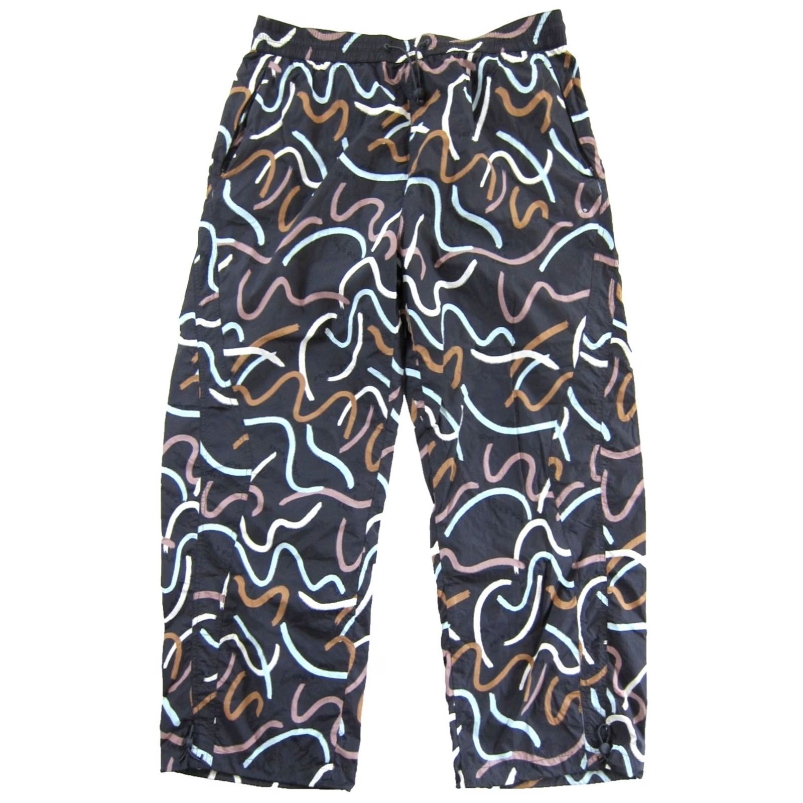 Sweaty Betty Sweaty Betty Love 2 Move Grey Wide Leg Track Pant Woman 16 Gray Geometric Pockets 100% Polyester Lounge Casual Spring Summer Fall Winter Women's Pants Size 38" / US 16 / IT 52 - 2 Thumbnail