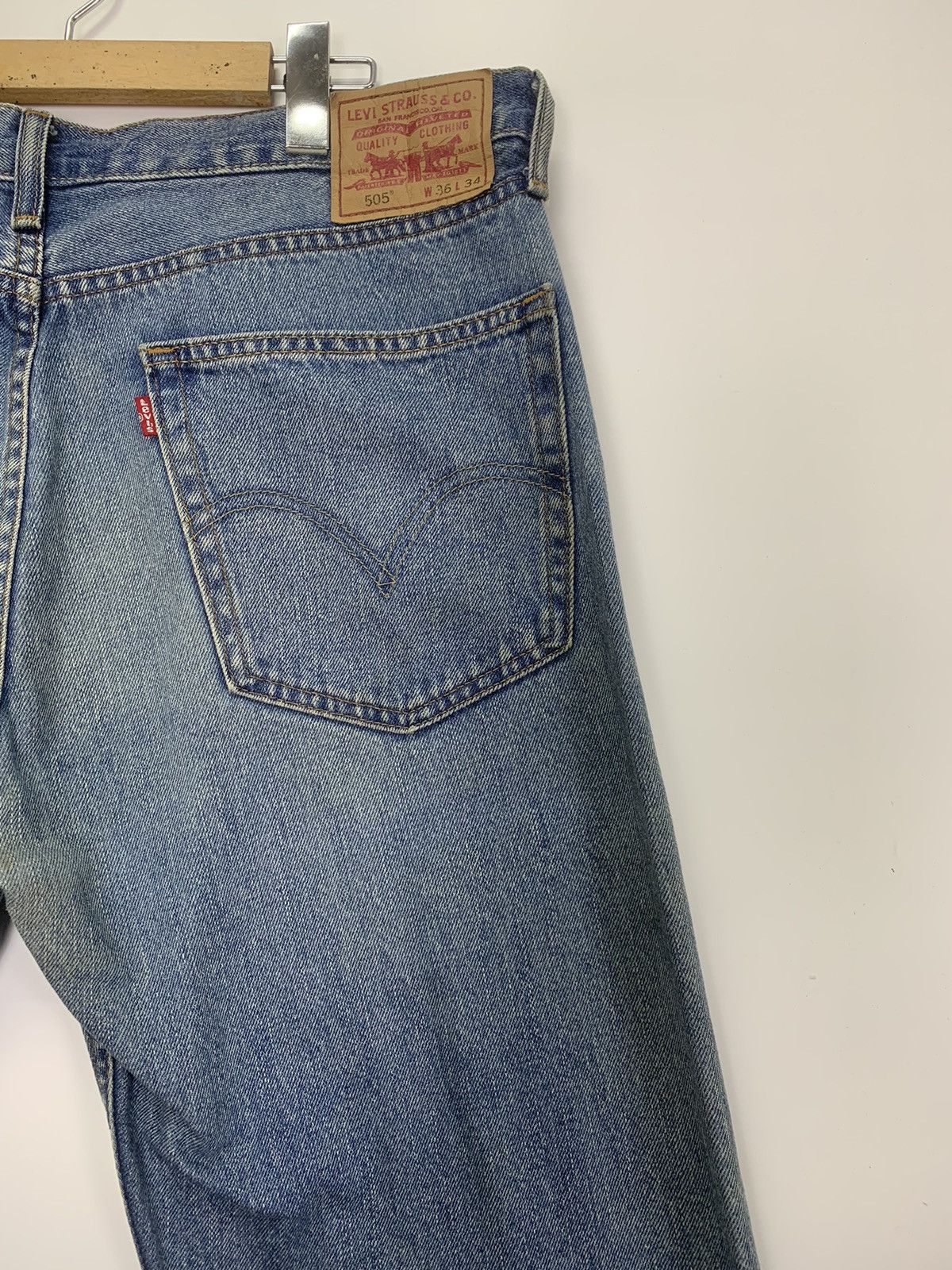 Levi's Vintage Clothing × Vintage Vintage 505 Levis Denim Size US 36 / EU 52 - 10 Thumbnail