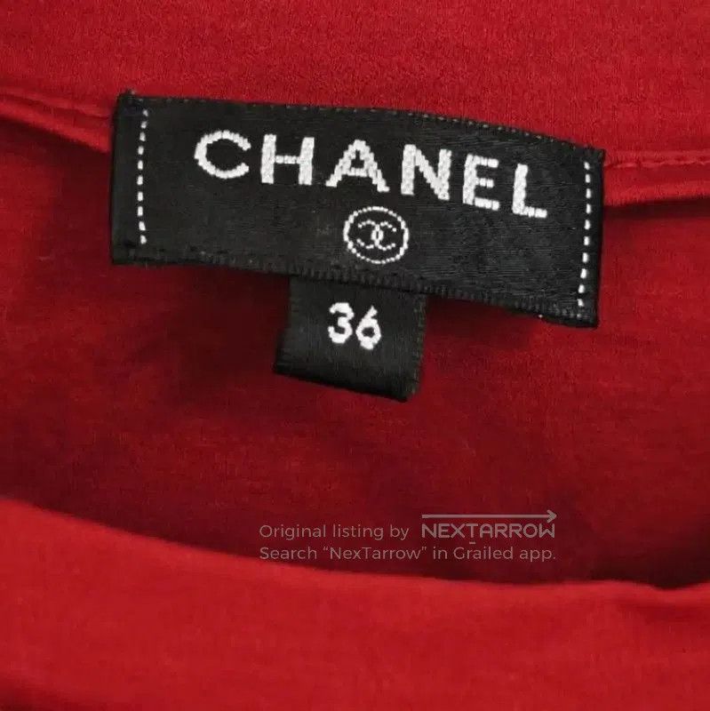 Chanel Chanel Red Cotton Short Sleeve T-Shirt . Size S / US 4 / IT 40 - 5 Thumbnail