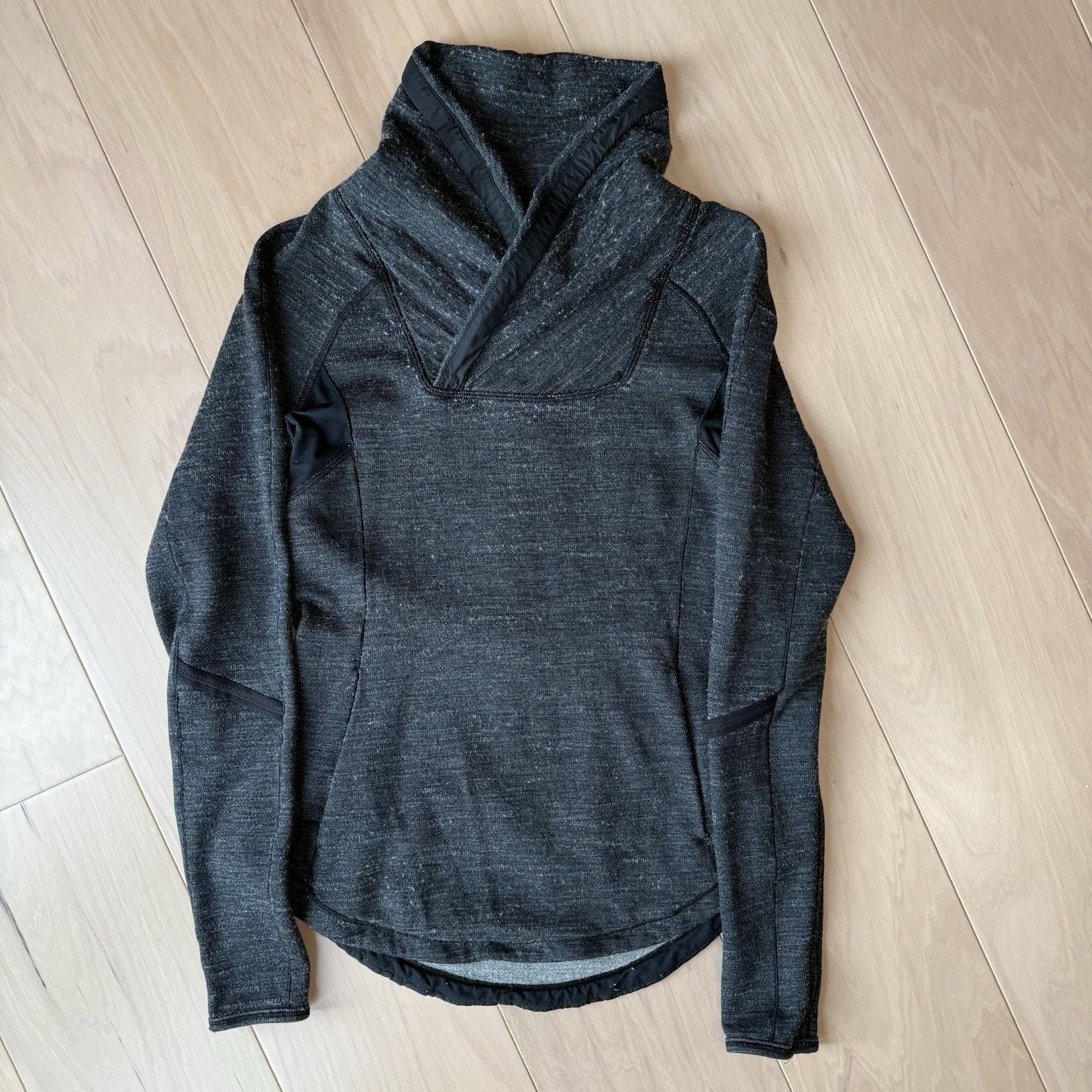 Lululemon Lululemon Hoodie 4 Dark Gray Cowl Neck Pullover Wool Blend Size M / US 6-8 / IT 42-44 - 2 Thumbnail