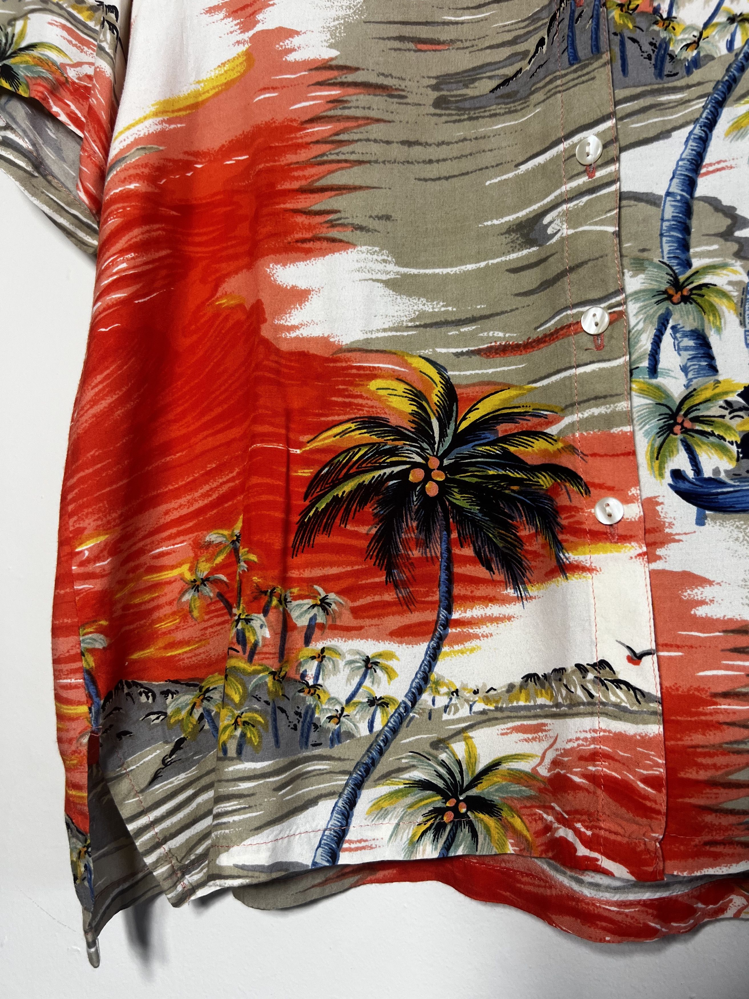 Other Vintage Ellen Parker Island Scene Hawaiian Print Button Up Size US S / EU 44-46 / 1 - 4 Thumbnail