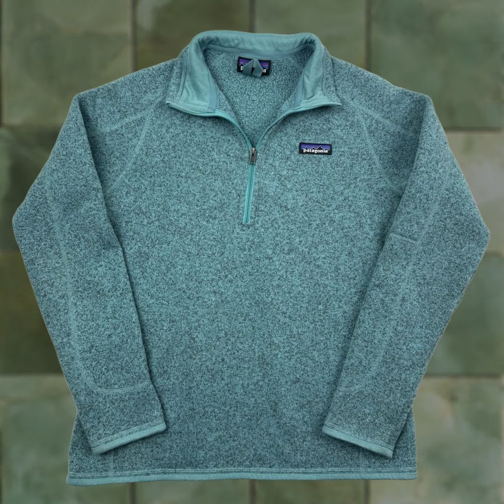Patagonia Patagonia Better Sweater Womens M Teal Short Zip Collared Fall 2016 Jacket Outdoor Nature Classic Mens Girls Womens Size M / US 6-8 / IT 42-44 - 1 Thumbnail