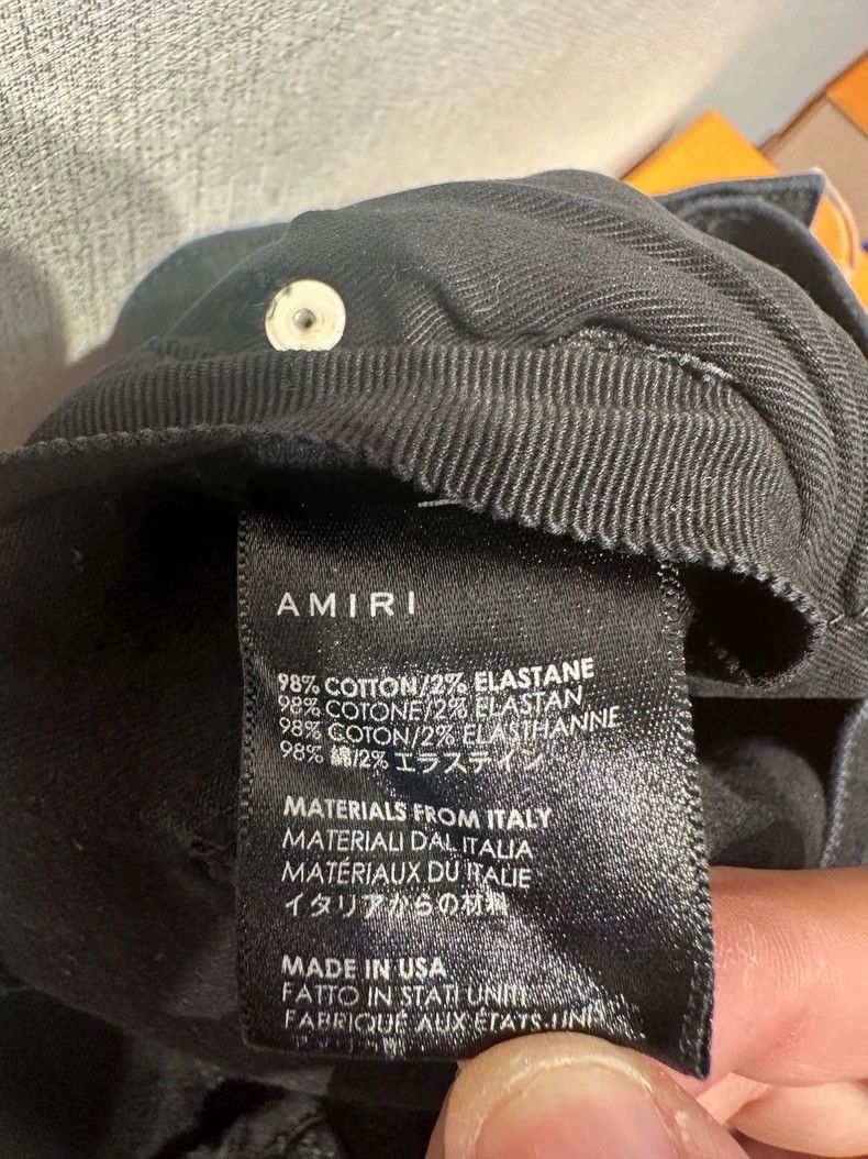 Amiri Amiri Black Cashew Flower Patch mx2 Jeans Size US 31 - 4 Thumbnail