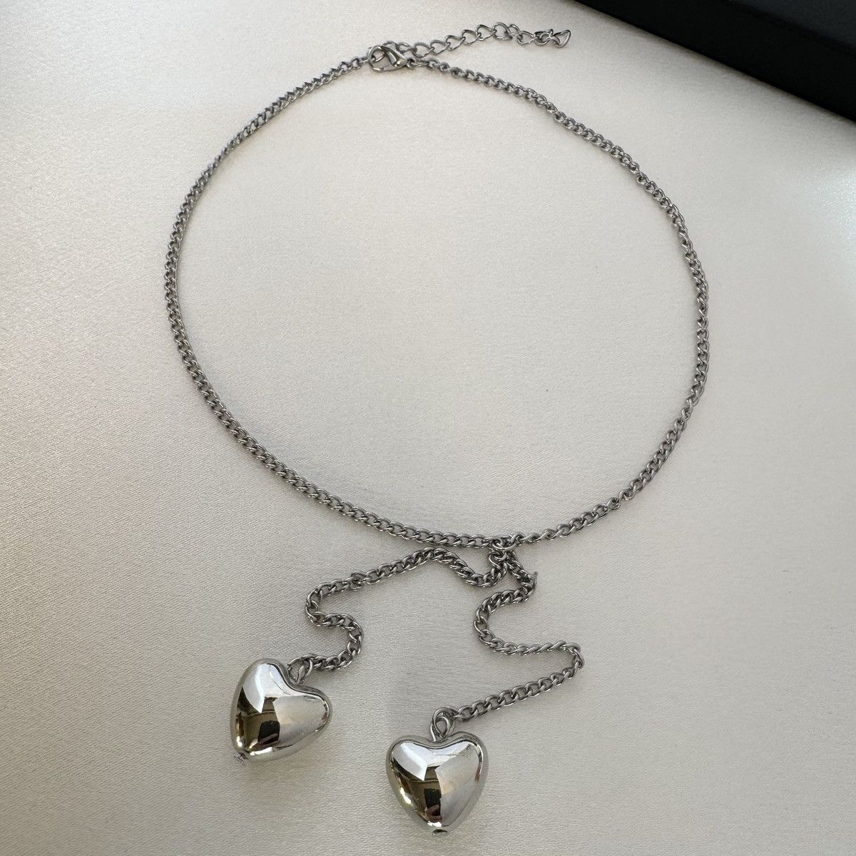 Other Silver Love Heart Pendant Necklace for Women Size ONE SIZE - 5 Thumbnail
