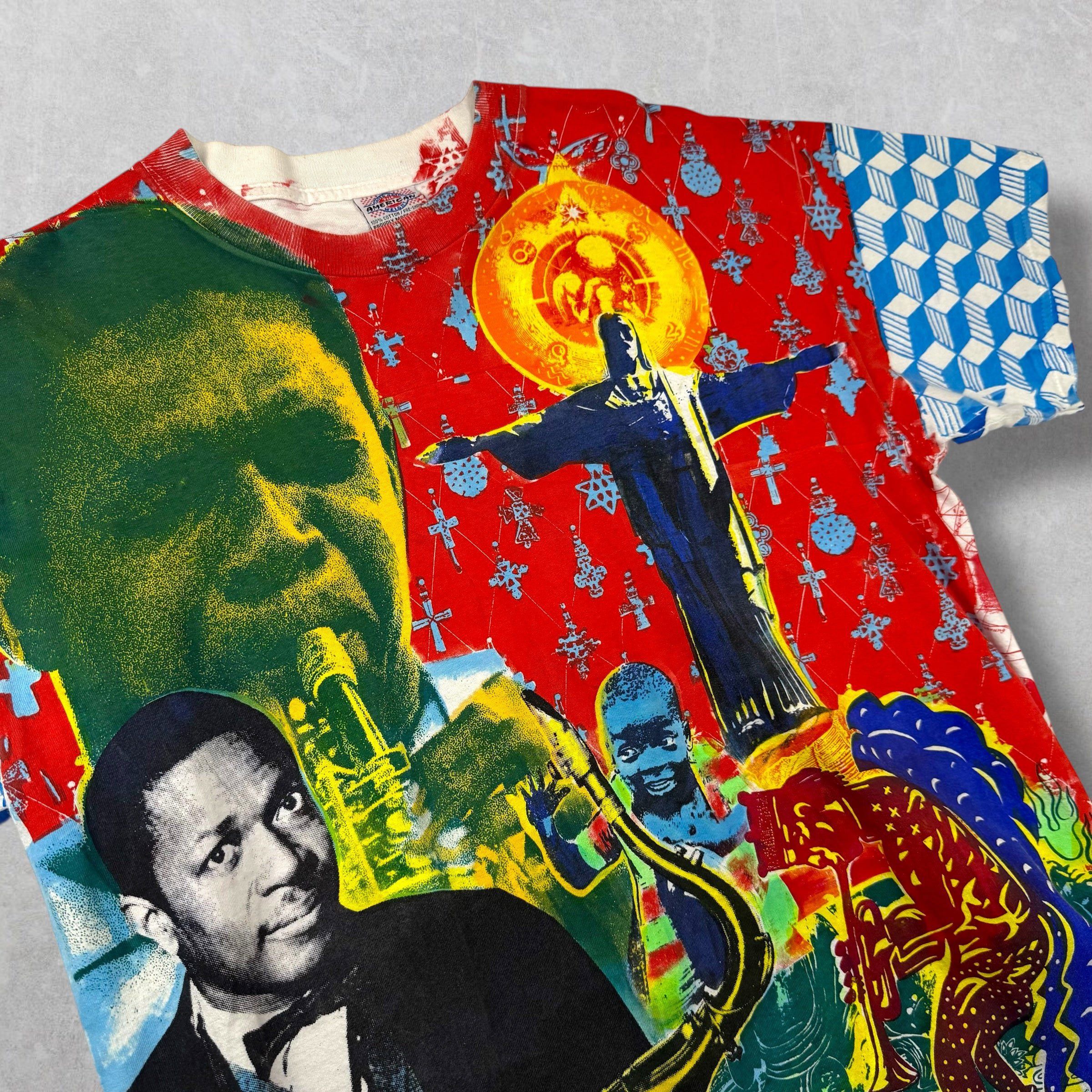 Vintage Vintage 90's John Coltrane Michael Rios AOP Tee XL Size US XL / EU 56 / 4 - 3 Thumbnail