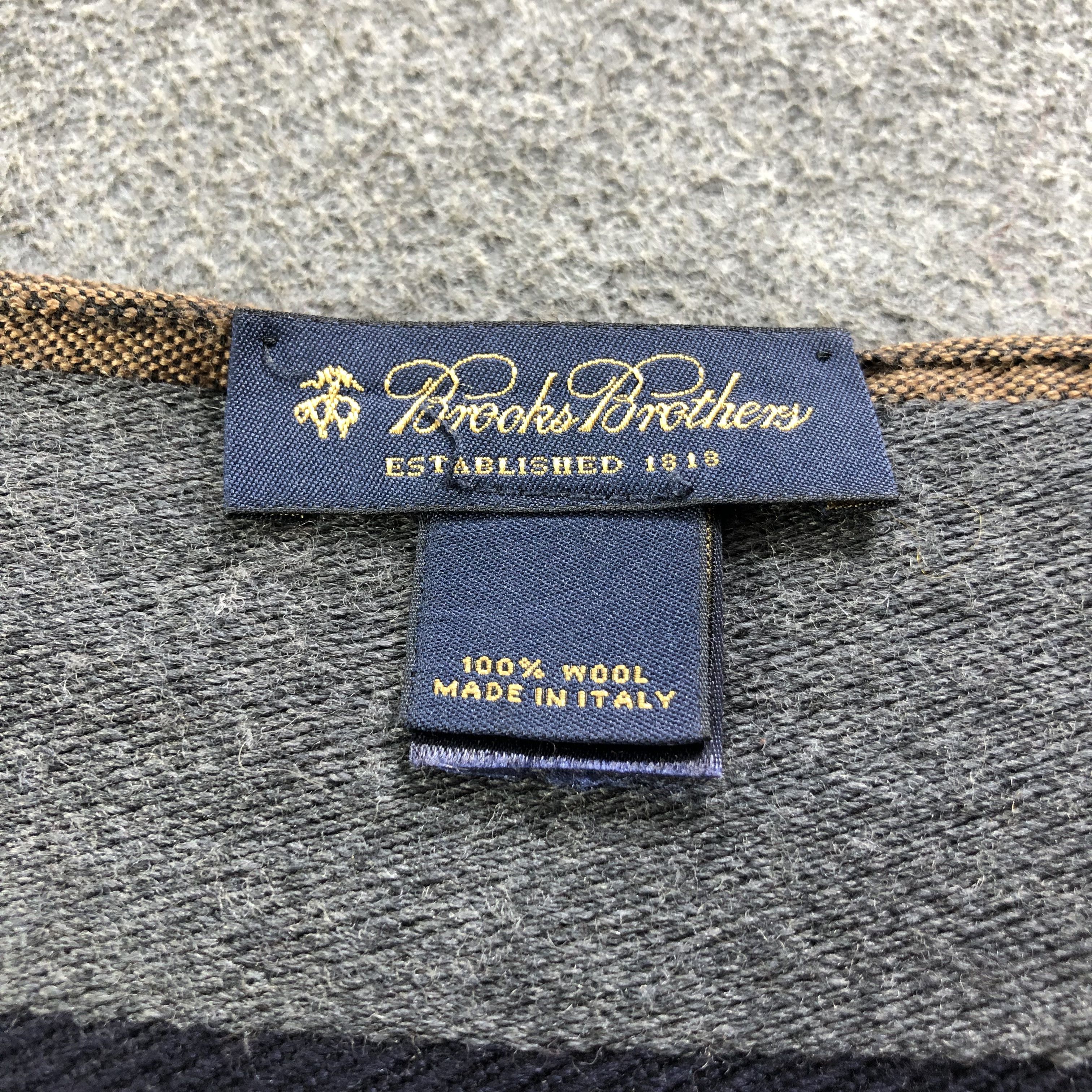 Brooks Brothers Brooks Brothers Striped Wool Scarf Muffler Neckwear V2183 Size ONE SIZE - 5 Thumbnail