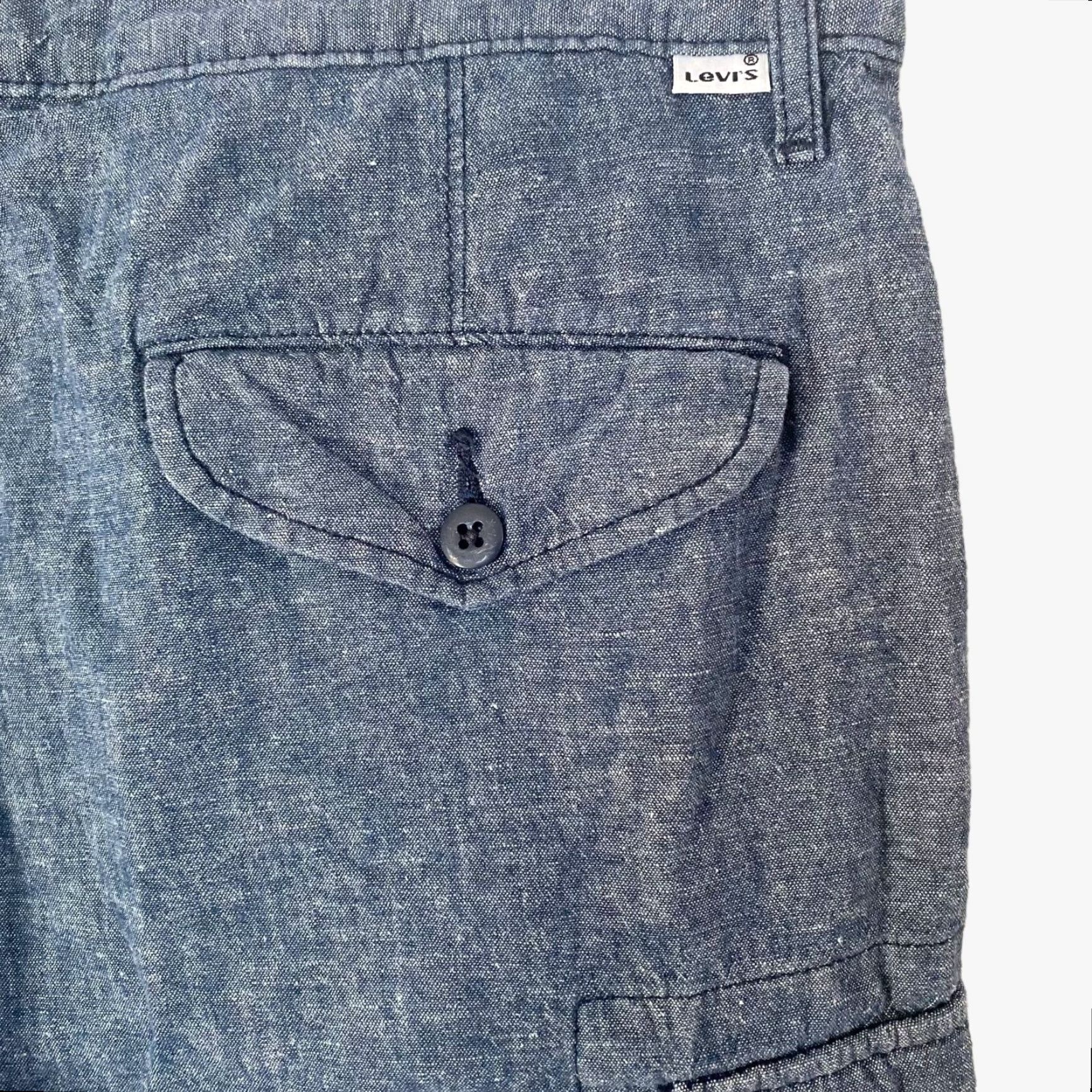 Levi's VINTAGE Levi's Carrier Cargo Shorts Mens 34 Blue Linen Blend Cargo Pocket 6-Pockets Outdoor Casual Shorts Mens Size US 34 / EU 50 - 7 Thumbnail