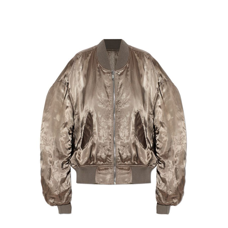 Rick Owens RICK OWENS Brown Insulated Bomber Jacket New & Authentic (Wo Size XS / US 0-2 / IT 36-38 - 1 Preview