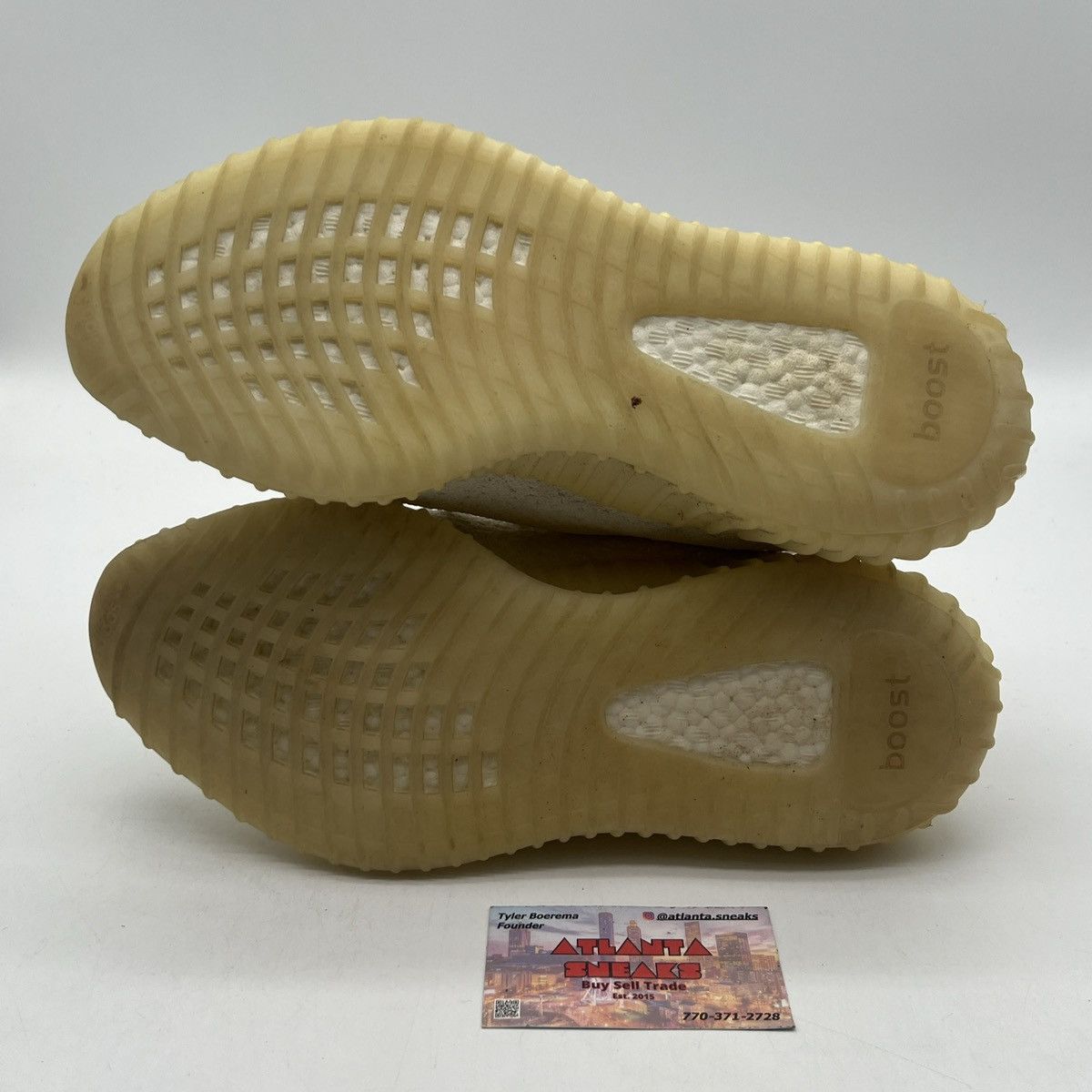 Adidas Yeezy boost 350 cream white triple white Size US 9 / EU 42 - 7 Thumbnail