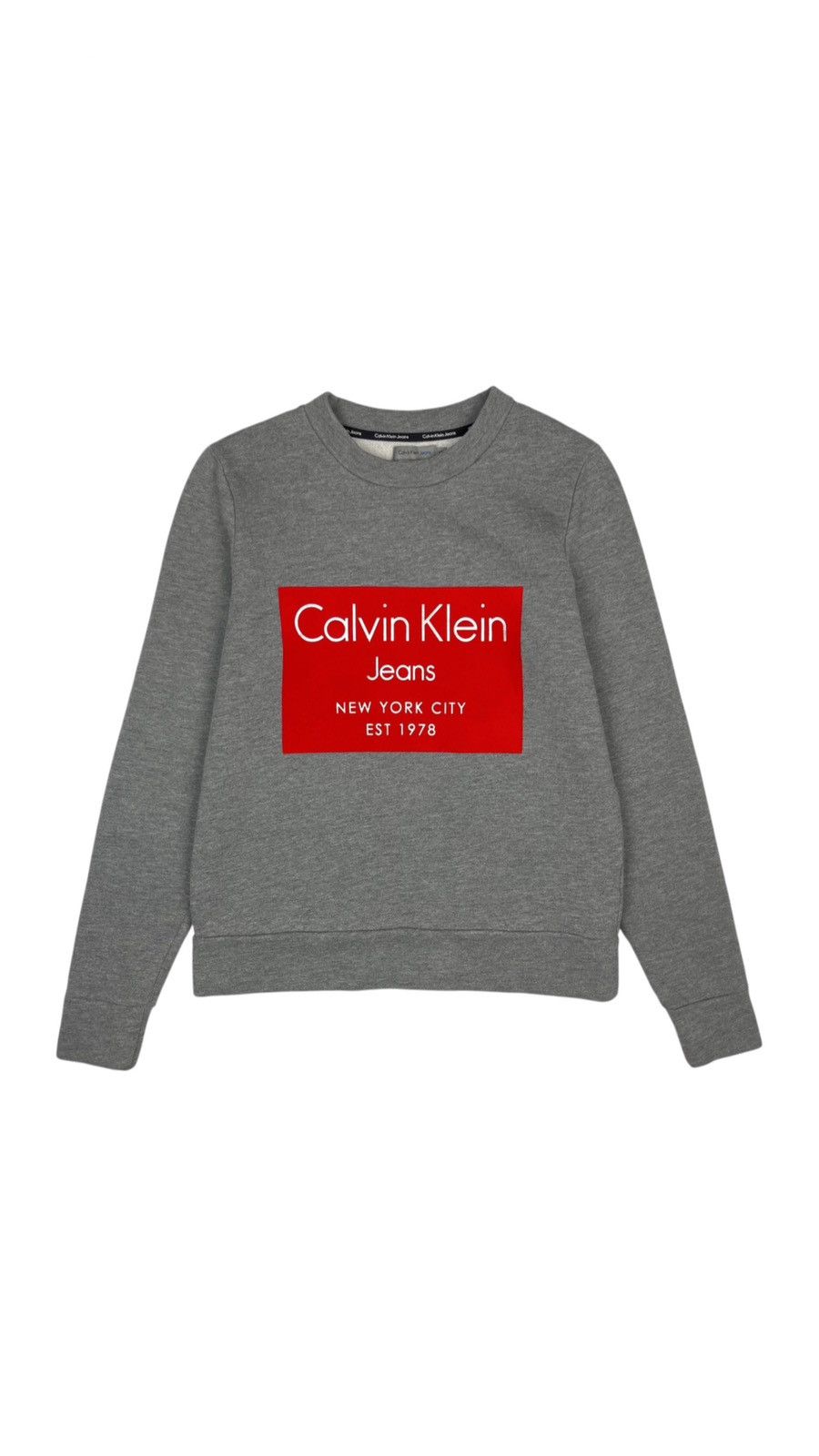 Calvin Klein Calvin Klein Jeans Flocked Logo Sweatshirt Size XS / US 0-2 / IT 36-38 - 1 Thumbnail