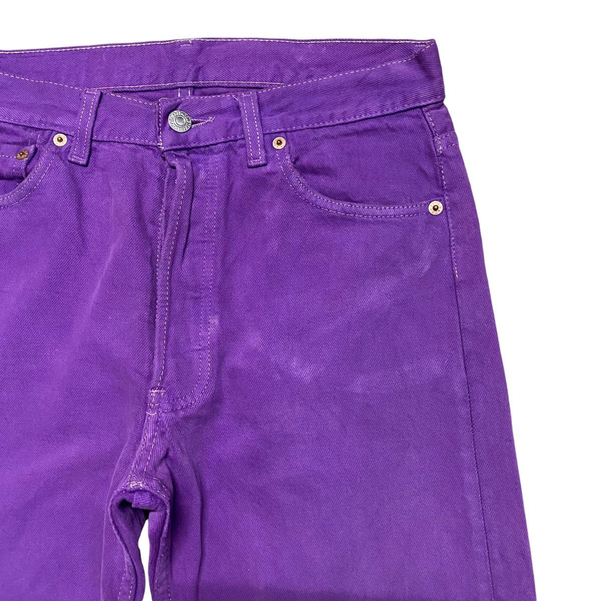 Levi's Vintage 90s Levis 501 Purple Denim Jeans Size US 29 - 5 Thumbnail