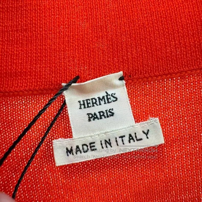 Hermes Hermes Orange zipper cashmere knitted top Size XXS / US 00 / IT 34 - 5 Thumbnail