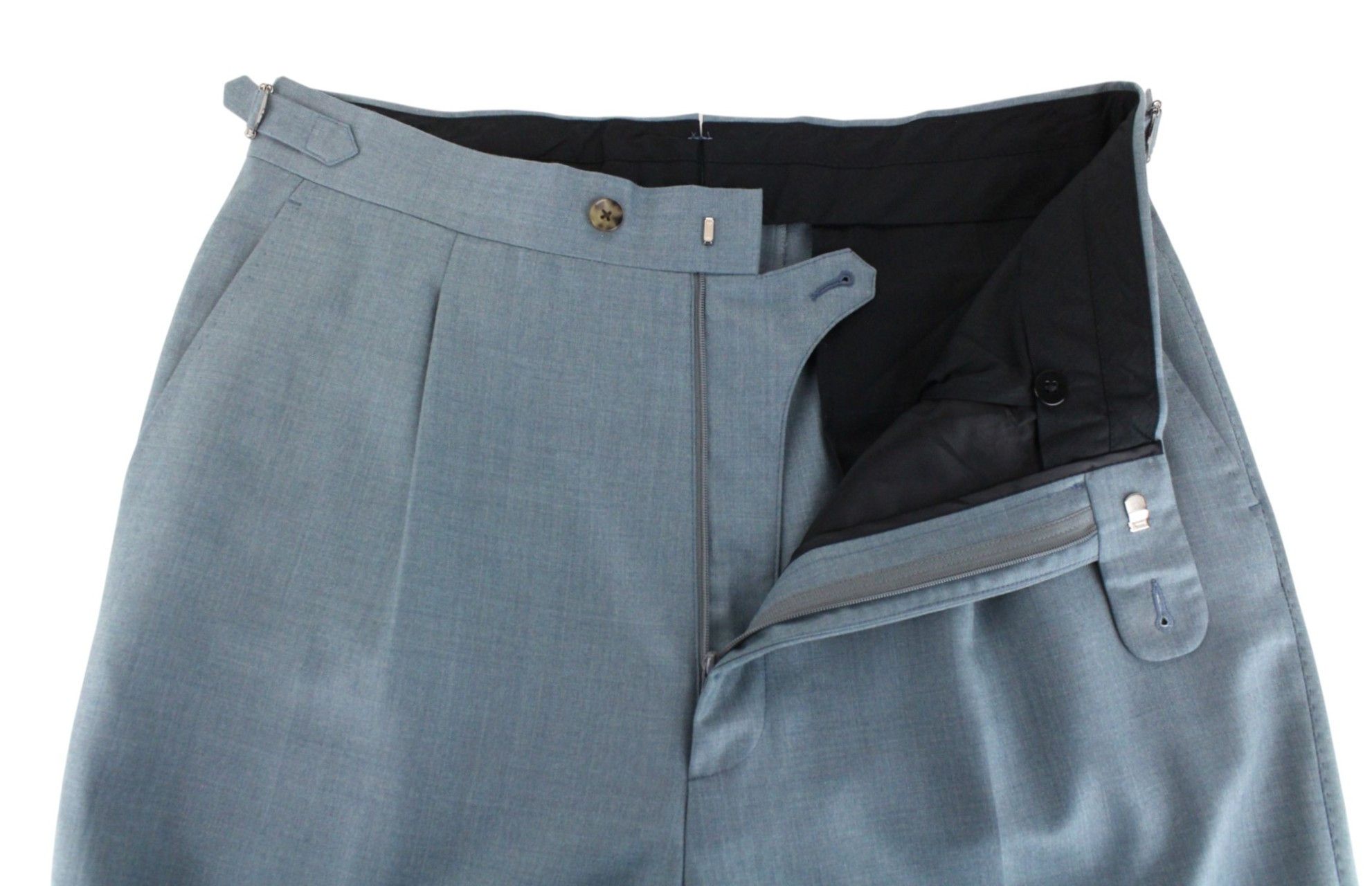 Suitsupply HAVANA UK38R Blue Wool 2 Piece Suit 66746 Size 38R - 9 Thumbnail