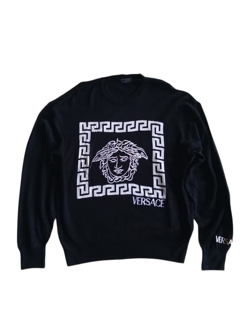 Versace VINTAGE GIANNI VERSACE BIG LOGO KNITWEAR SWITSHIRT Size US M / EU 48-50 / 2 - 4 Thumbnail