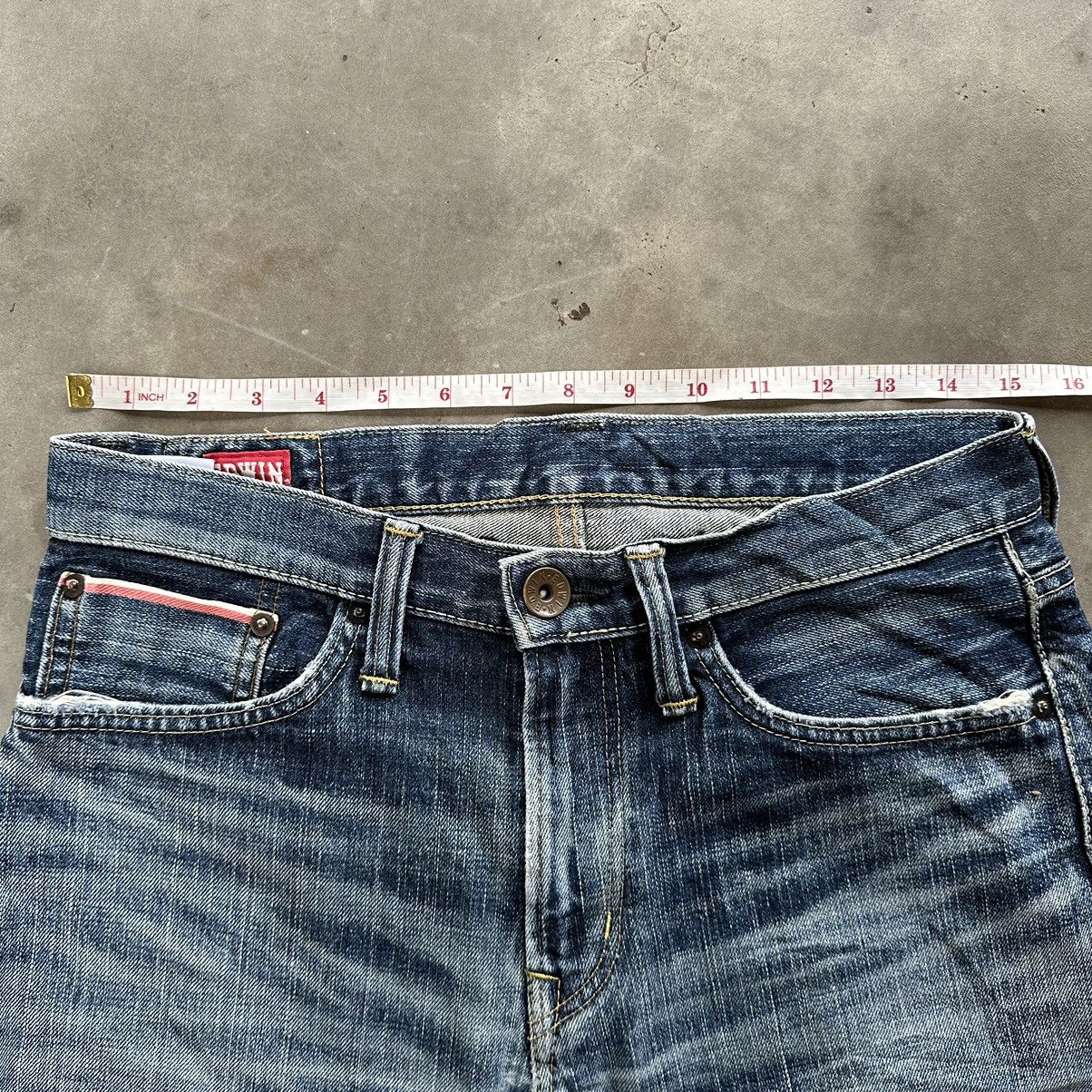 Edwin × Jean × Vintage Vintage Edwin Distressed Faded Denim Jean Pant W30 Size US 30 / EU 46 - 8 Thumbnail