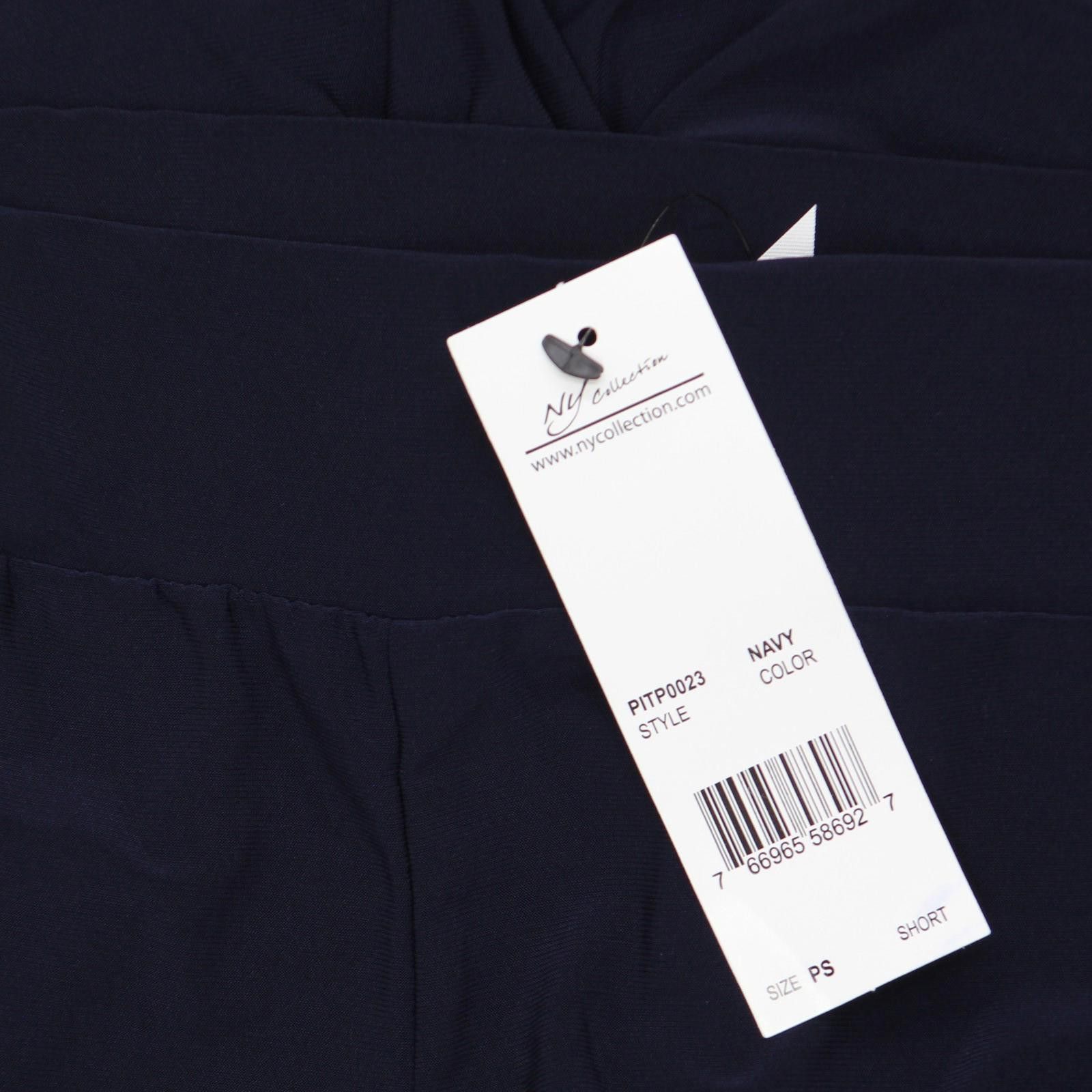 Other Nwt Ny Collection On Wide-leg Palazzo Pants Navy Blue Sp Size 28" / US 6 / IT 42 - 3 Thumbnail