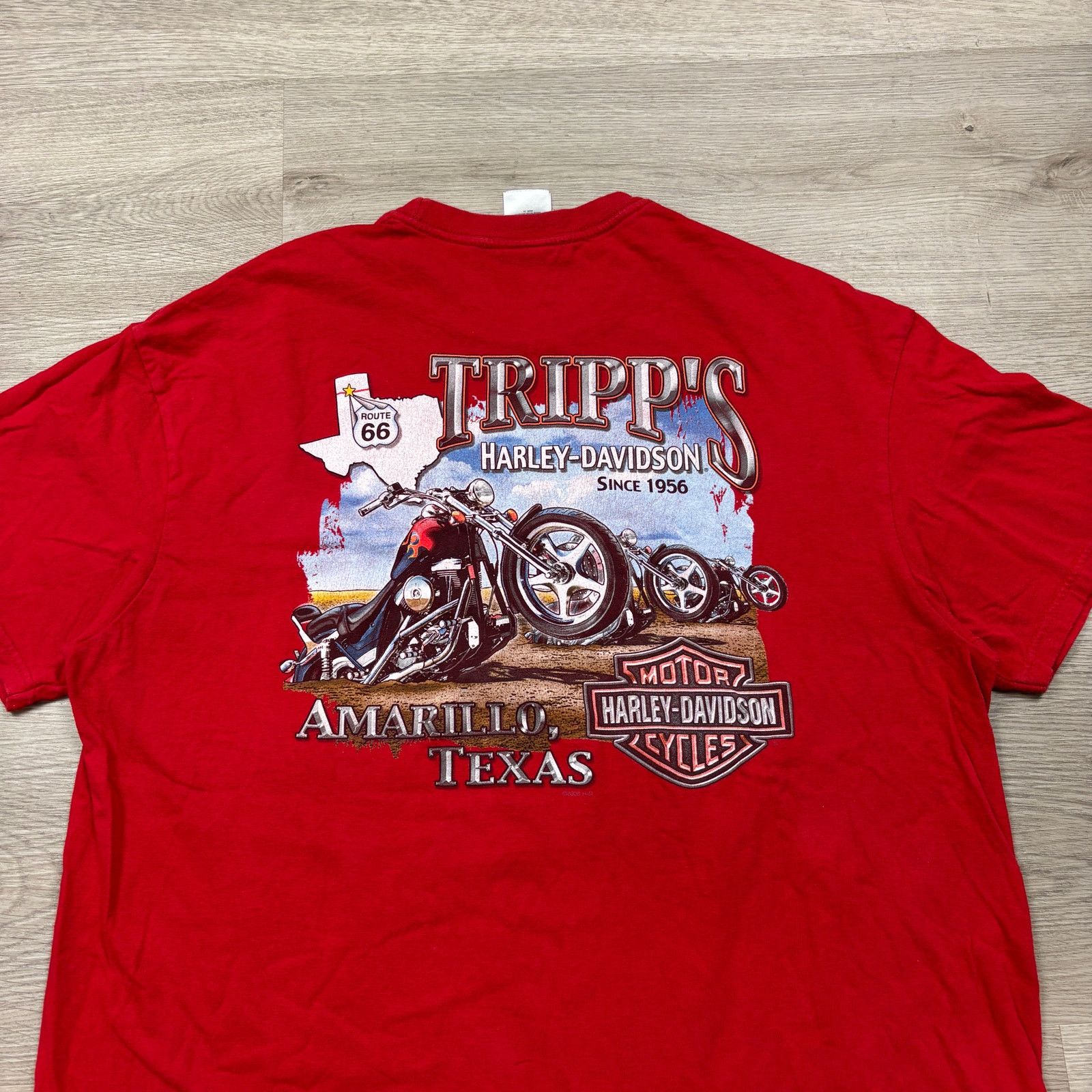 Harley Davidson Harley Davidson Biker Built Amarillo Texas T Shirt Men's XL Size US XL / EU 56 / 4 - 4 Thumbnail
