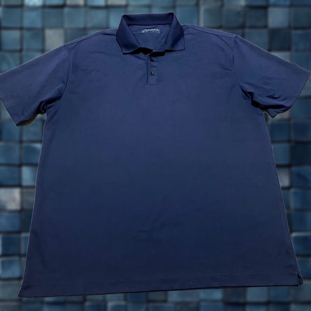 Nike Nike Golf Polo Shirt 2XL Mens Dri-Fit Solid Blue Short Sleeve Athletic Shirt Size US XXL / EU 58 / 5 - 1 Thumbnail