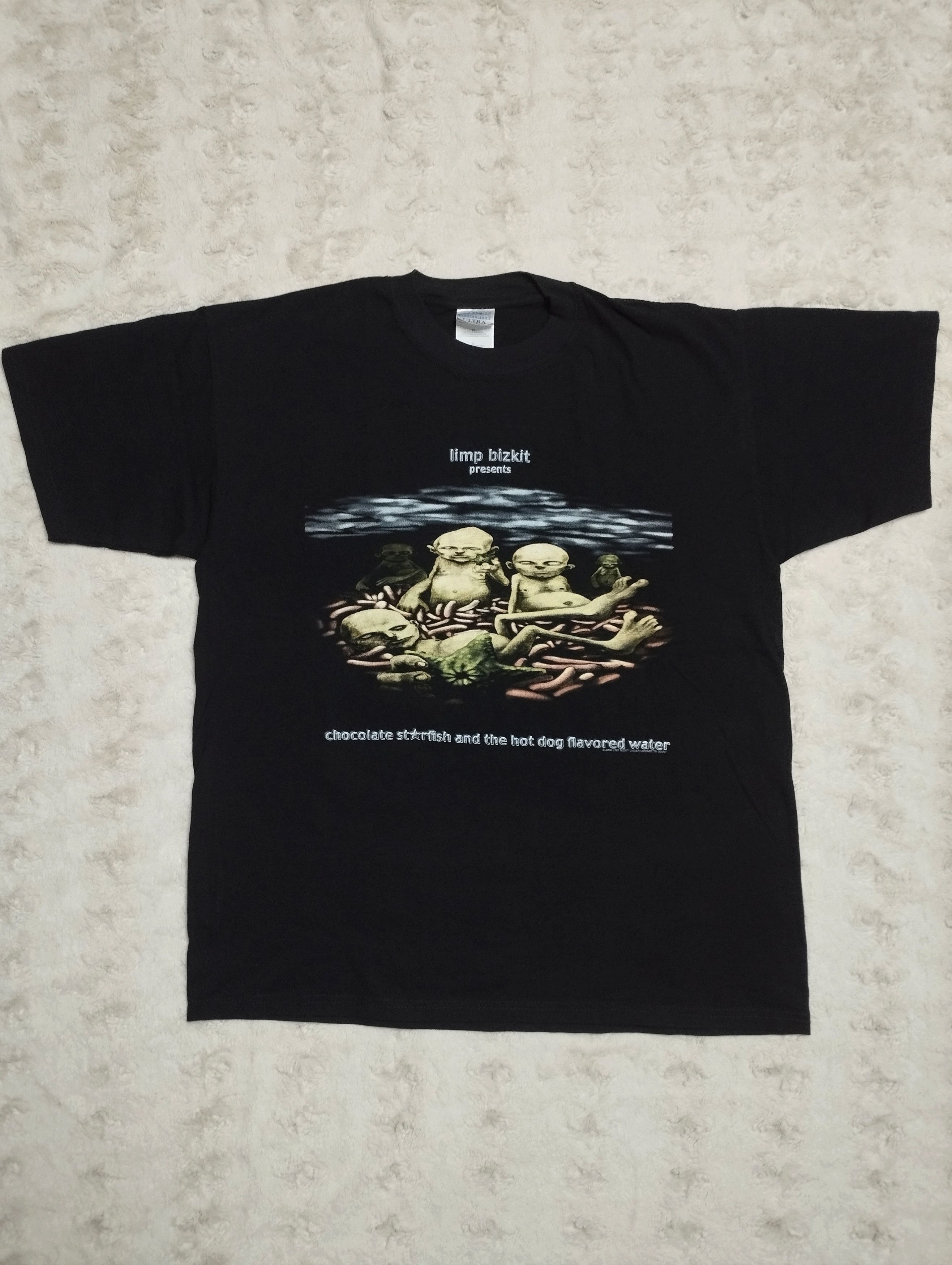 image of Band Tees x Gildan Limp Bizkit 2000 Tour Gildan Vintage Men's T-Shirt Size XL in Black