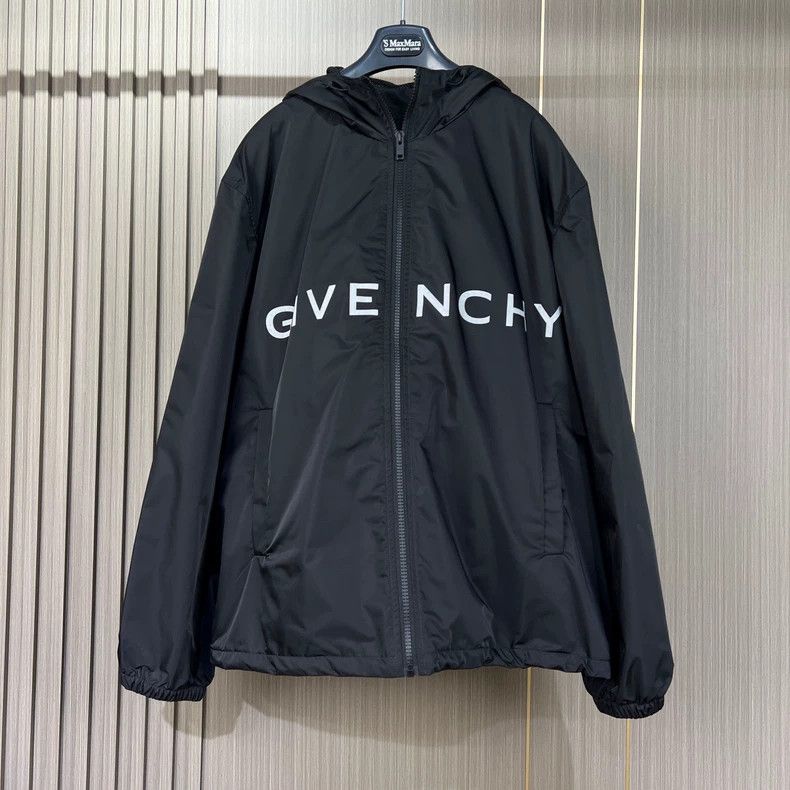 Givenchy Givenchy Black Print Zipper Windbreaker Jacket-dmc Size US L / EU 52-54 / 3 - 1 Thumbnail