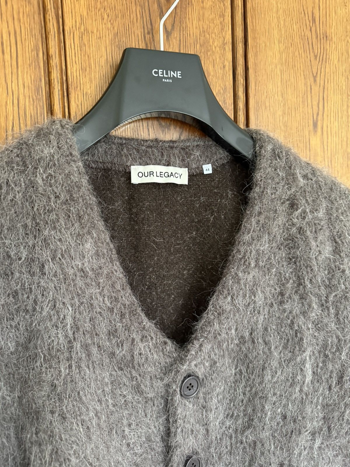 Our Legacy Grail Our Legacy mole grey mohair cardigan 44 grail Size US M / EU 48-50 / 2 - 14 Thumbnail
