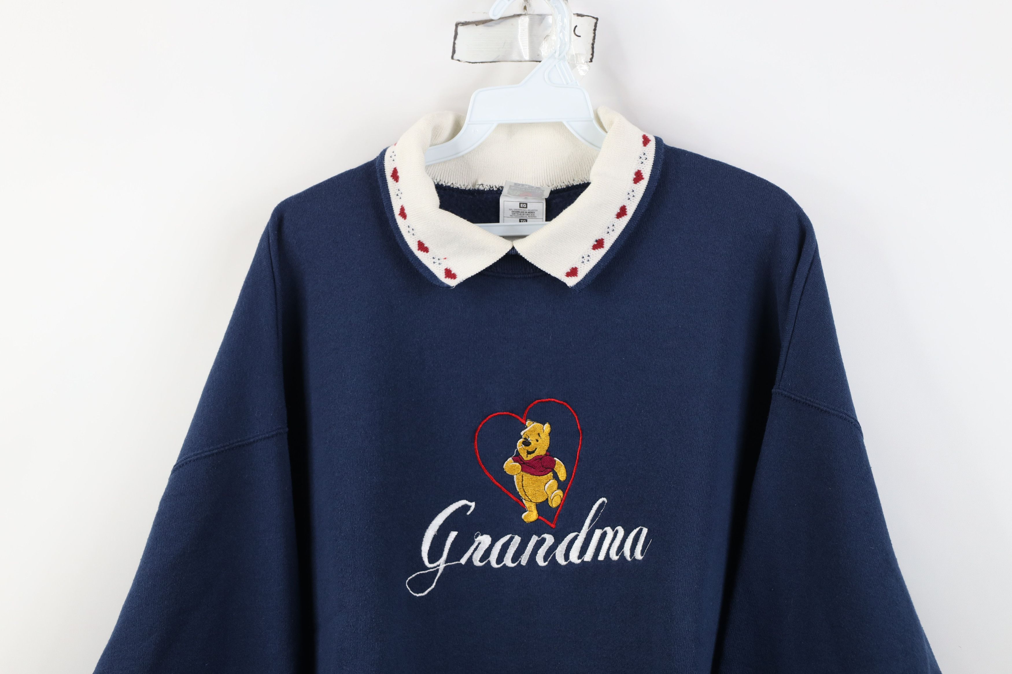 Disney Vintage 90s Disney Winnie the Pooh Grandma Sweatshirt Size XL / US 12-14 / IT 48-50 - 2 Thumbnail
