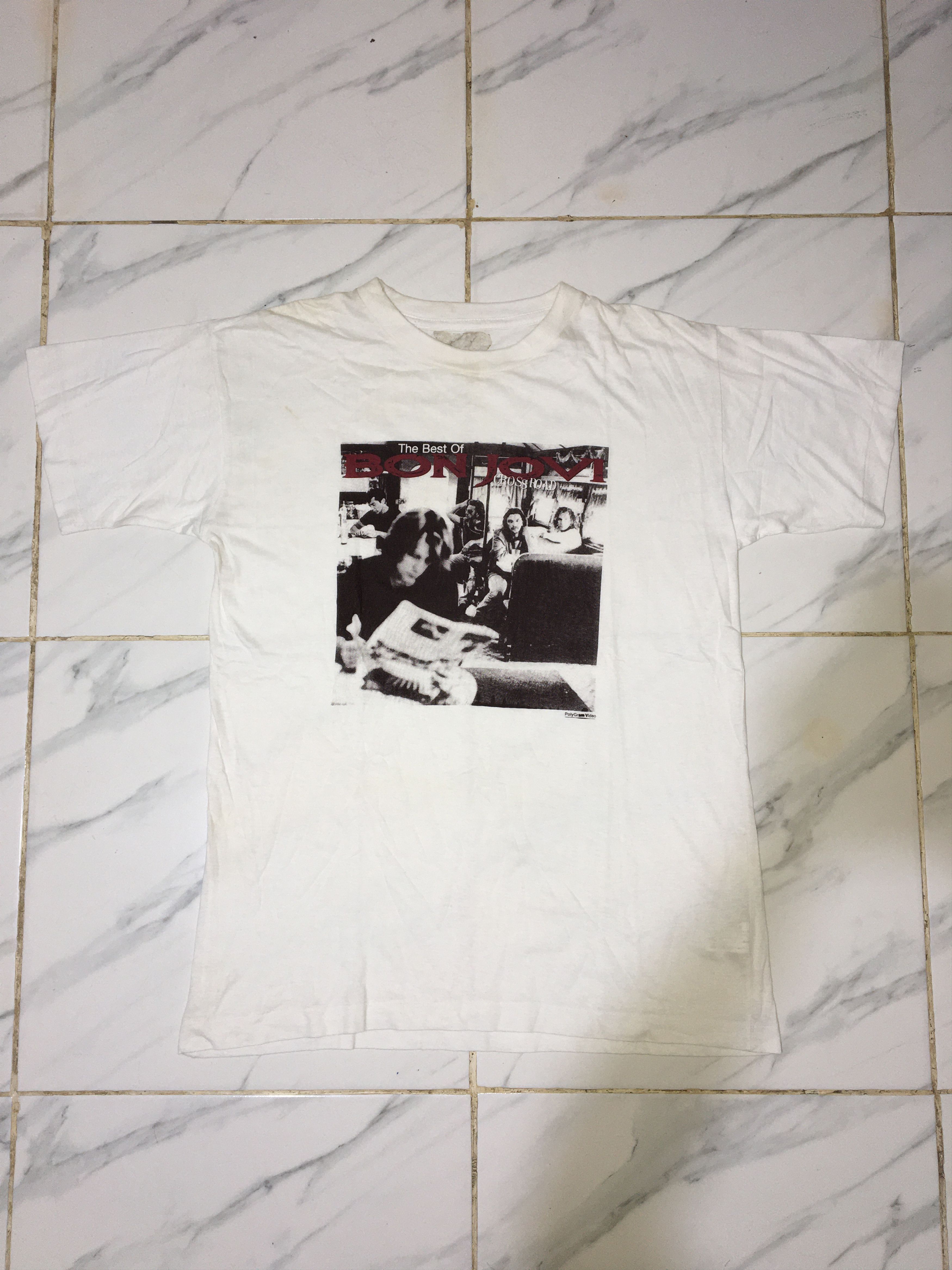 Vintage Vintage Official Bon Jovi Tshirt Size US M / EU 48-50 / 2 - 1 Thumbnail