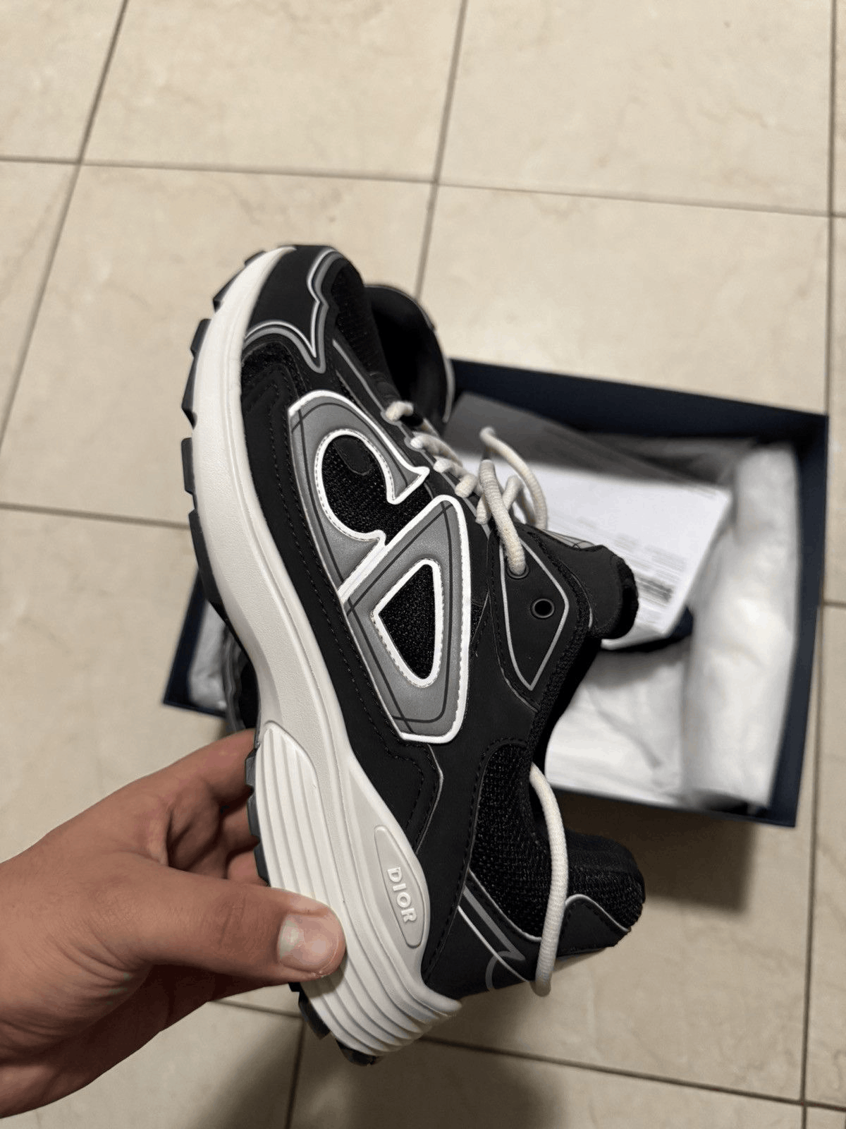 Dior Dior B30 Sneaker Black Mesh Size US 9 / EU 42 - 4 Thumbnail