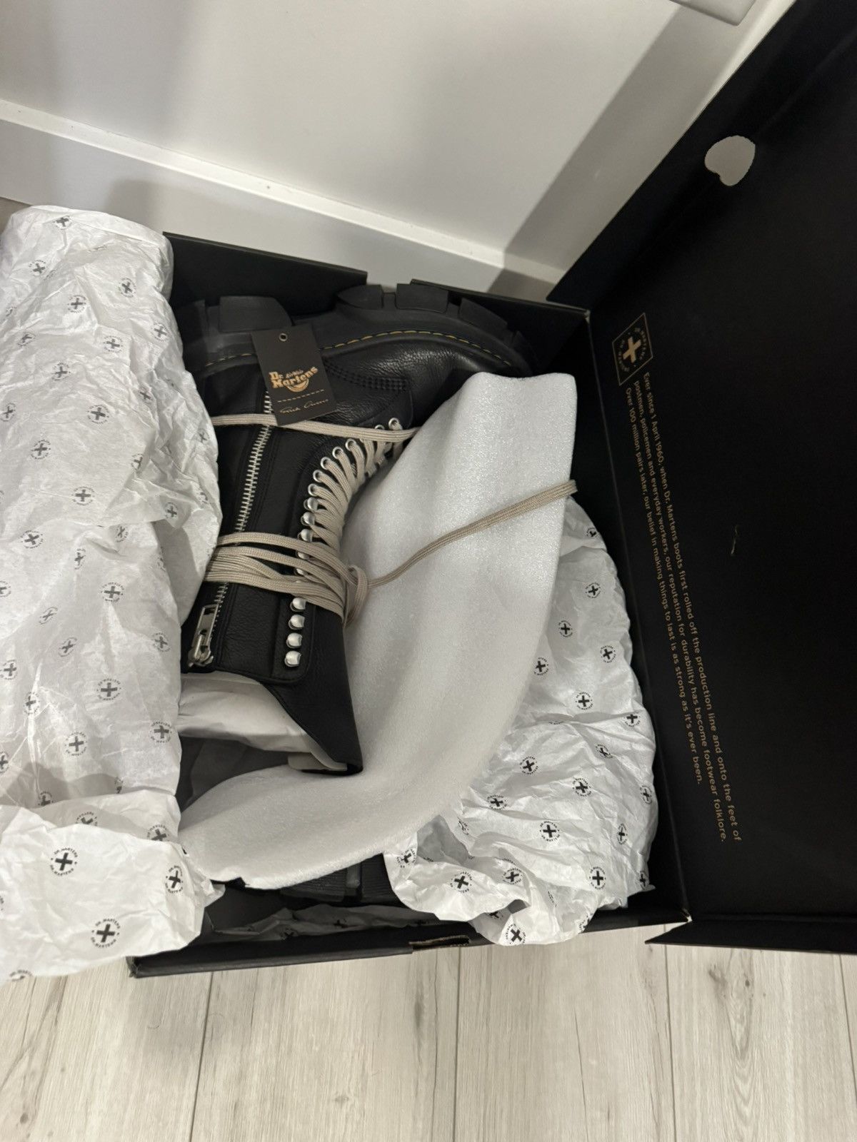 Dr. Martens × Rick Owens Dr. Martens x Rick Owens 1918 DMXL Calf Length Zip Boot Size US 8 / EU 41 - 8 Thumbnail